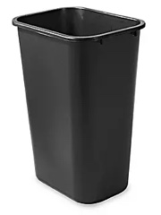 Rubbermaid Office Trash Can - 10 Gallon, Black 