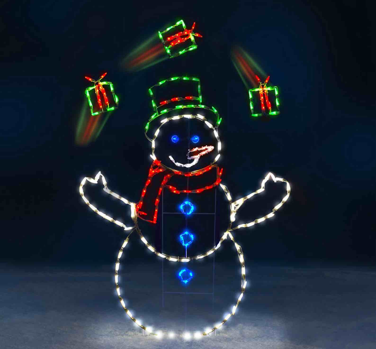The 5' Animated Juggling Snowman