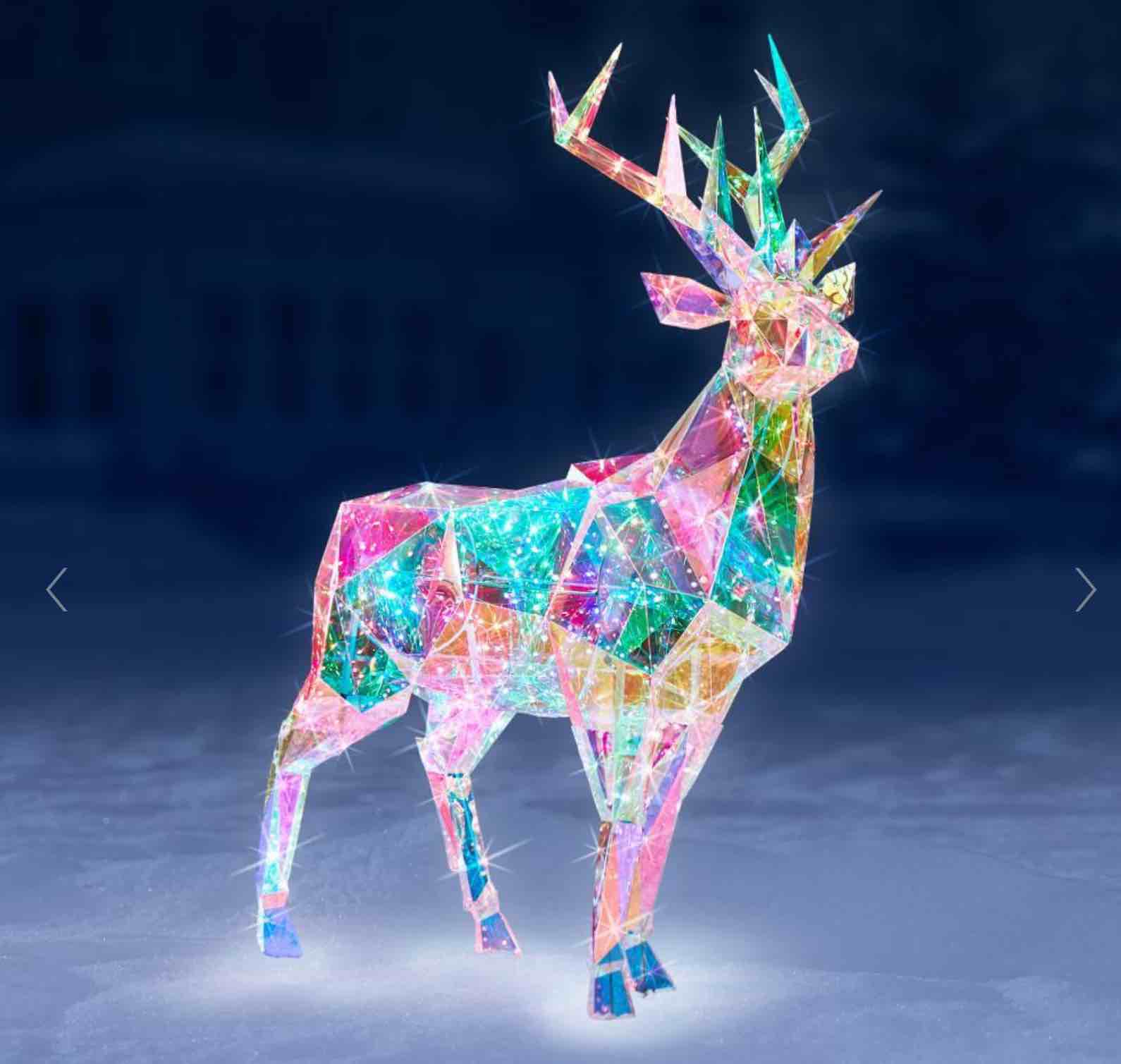 The 5' Prismatic Iridescent Christmas Stag