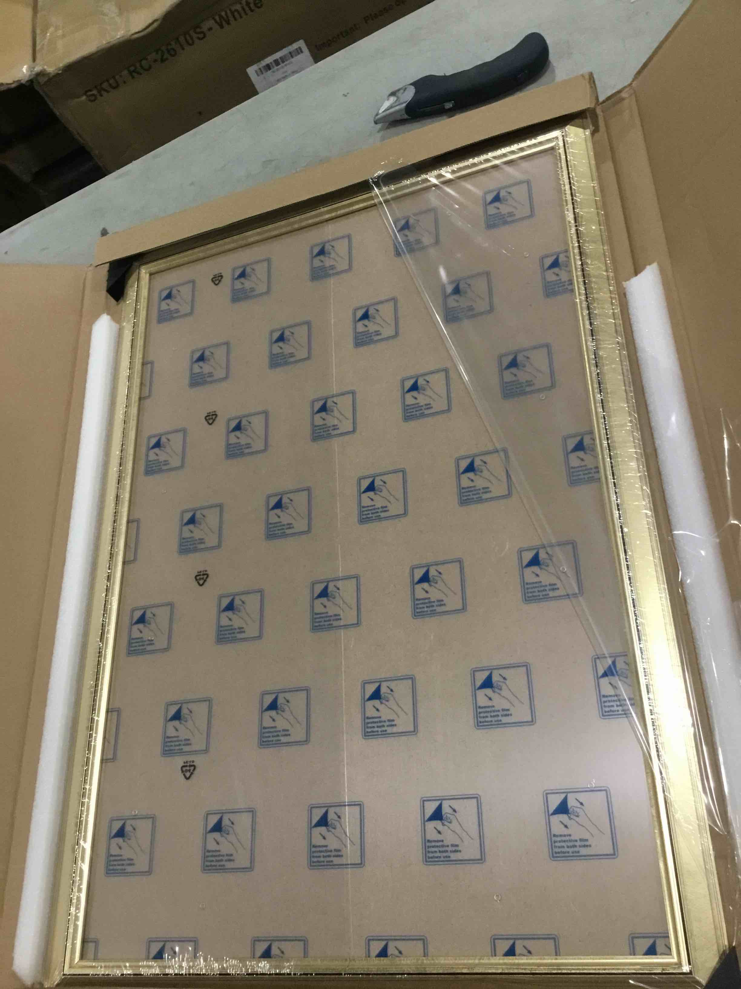 picture frame, unsure of size, scratch on middle 