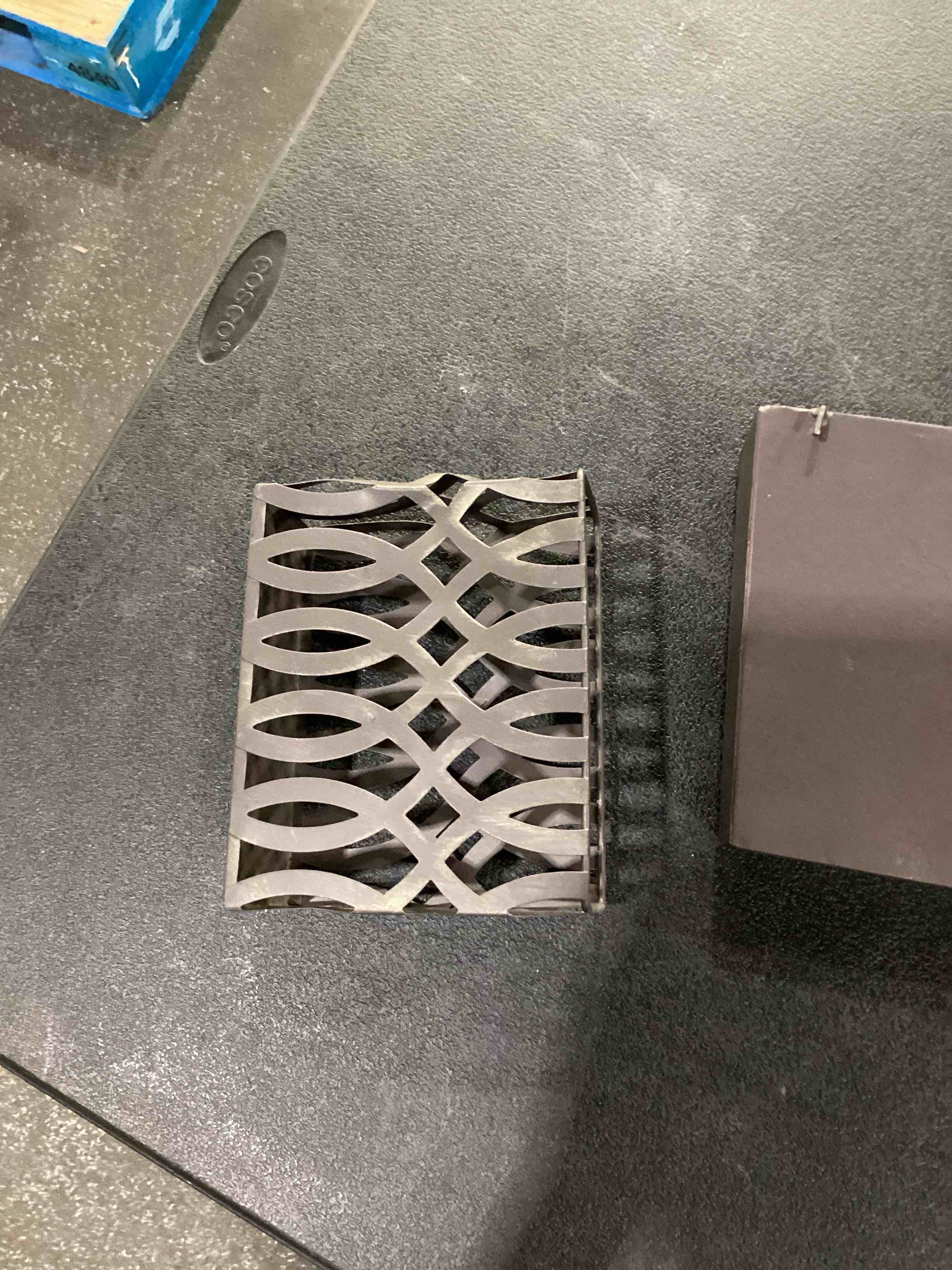 wall mounted holders, misc in box, DAMAGED PIECES 
