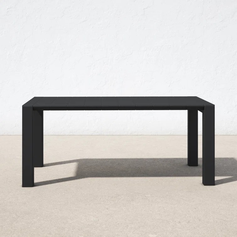 Grey Spector Extendable Plastic / Acrylic Outdoor Dining Table