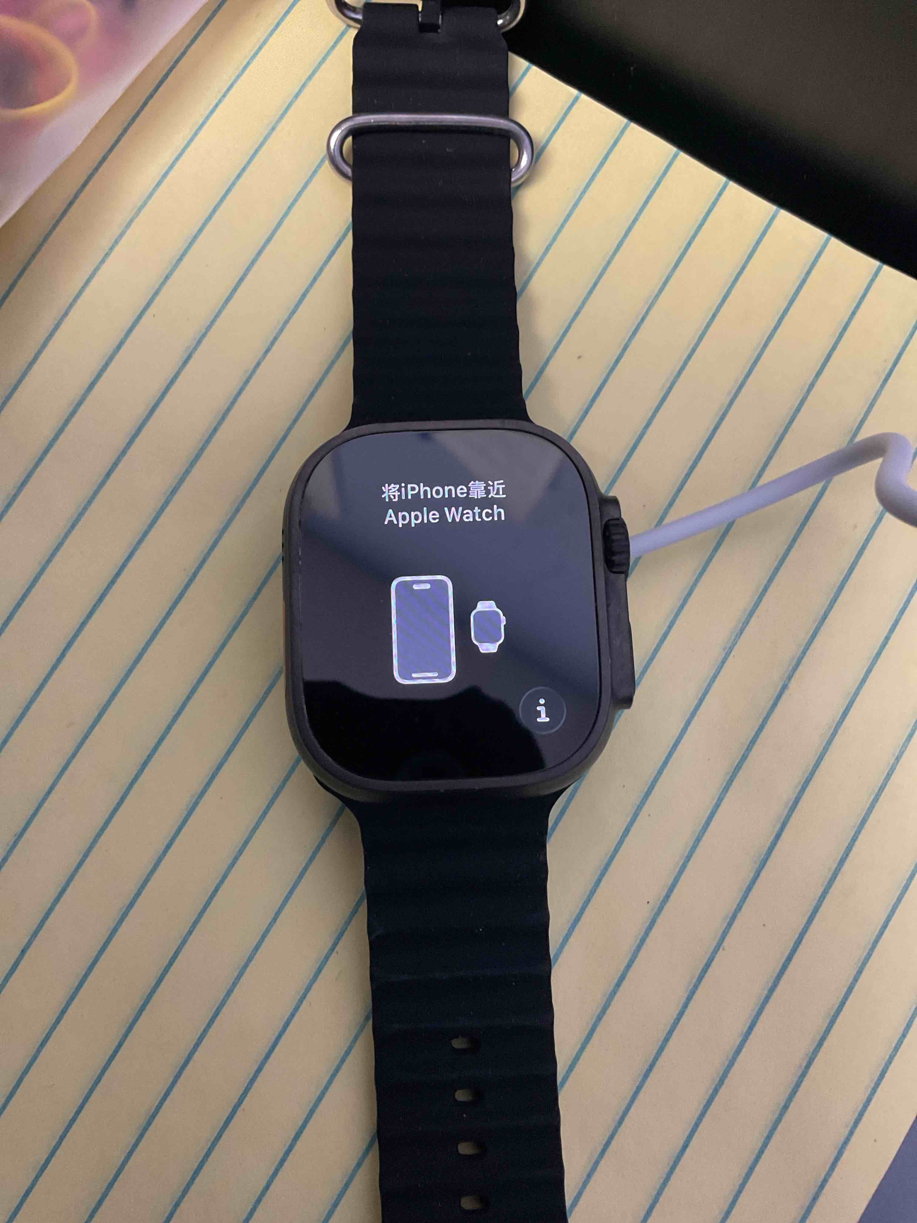 Condition photo showing Good Condition for apple watch ultra 2 (gps + cellular, 49mm) - black titanium case with black ocean band (renewed)