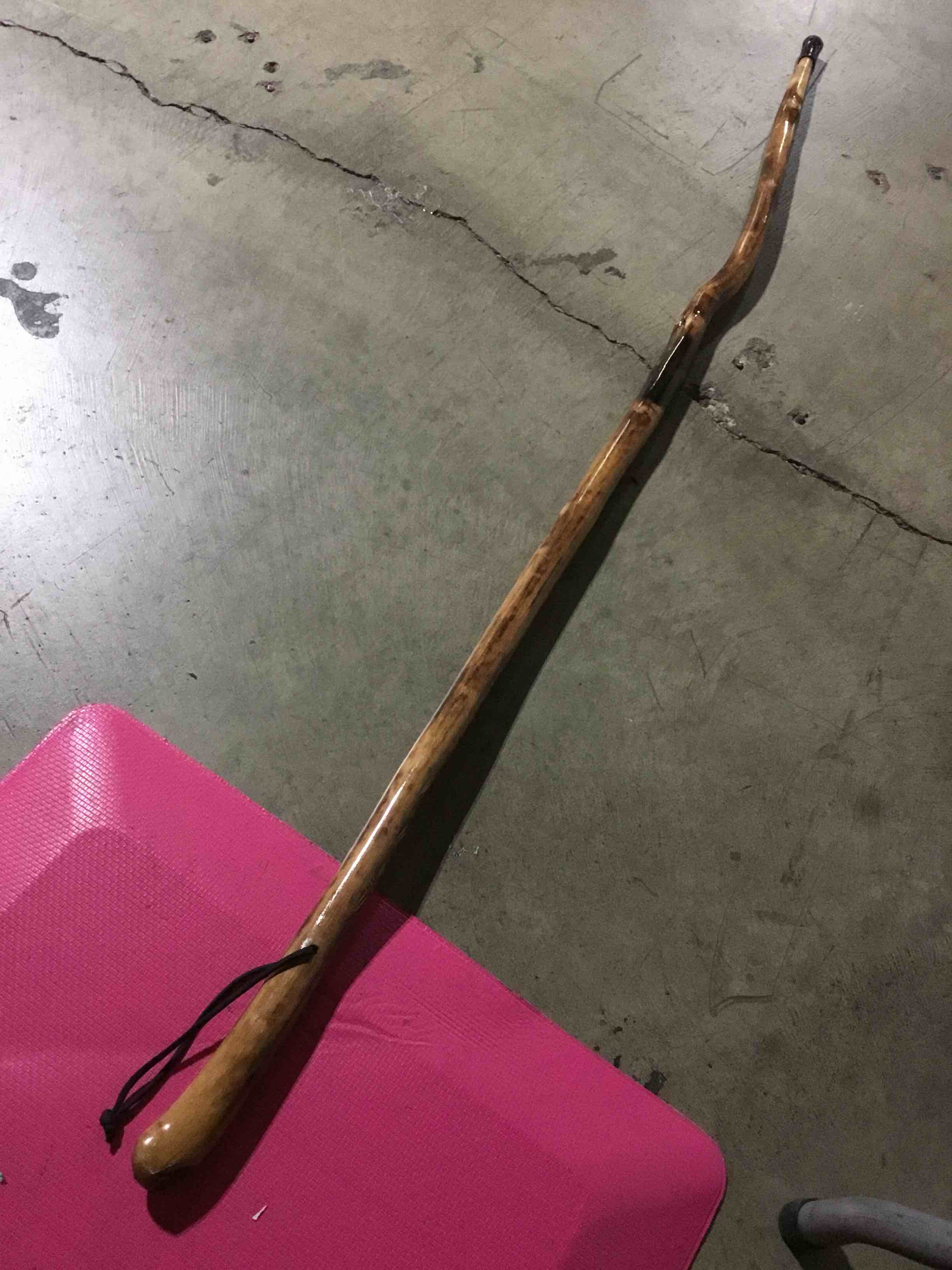 Condition photo showing Good Condition for (SIMILAR)Brazos Rustic Wood Walking Stick, Hawthorn, Traditional Style Handle, for Men & Women, Made in The USA