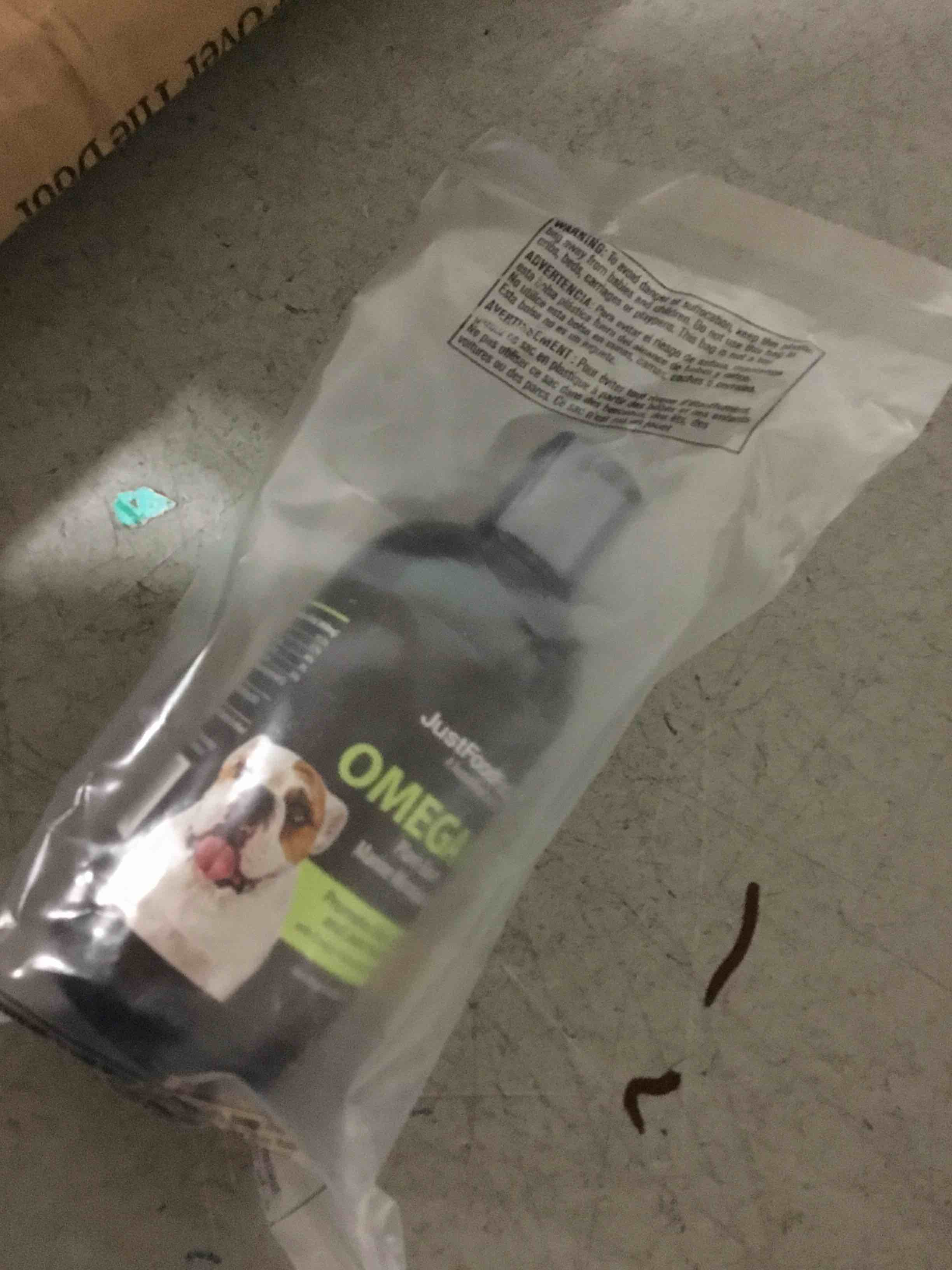 Condition photo showing New/Like New for JustFoodForDogs Plant Based Marine Microalgae Oil and Omega Oil for Dogs, 8 oz.