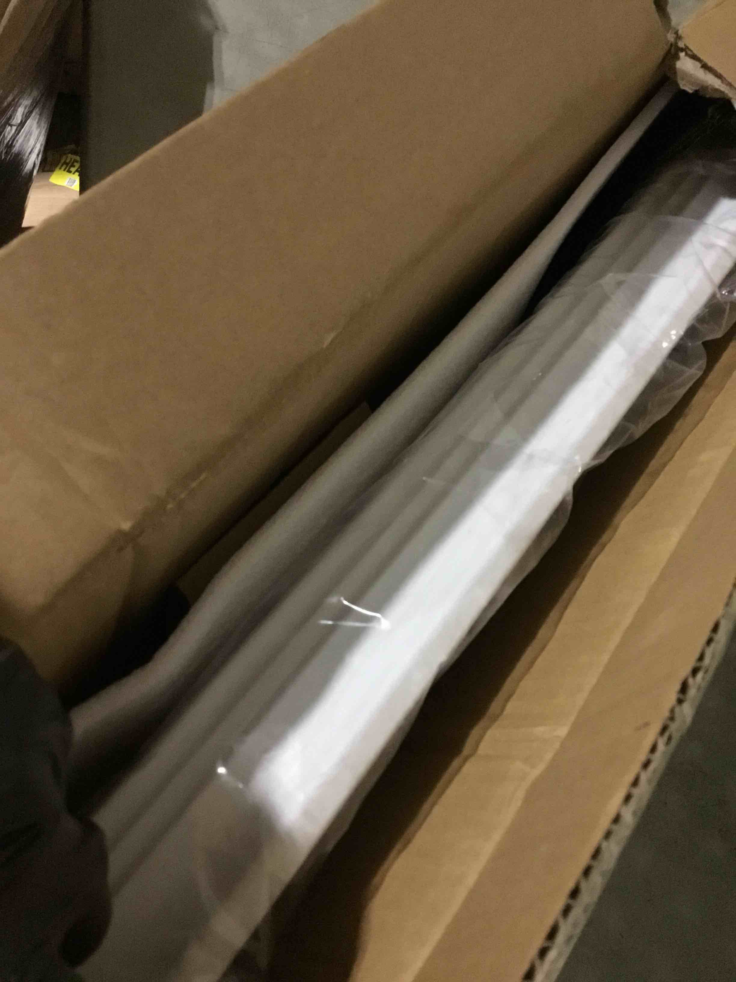 Condition photo showing As Is for (INCOMPLETE)ANTLUX 4FT LED Flush Mount Puff Lights 60W, 6600 Lumens, 4000K Neutral White, 48 Inch Integrated Low Profile Flushmount Linear LED Cloud Ceiling Light Fixture for Kitchen, Laundry