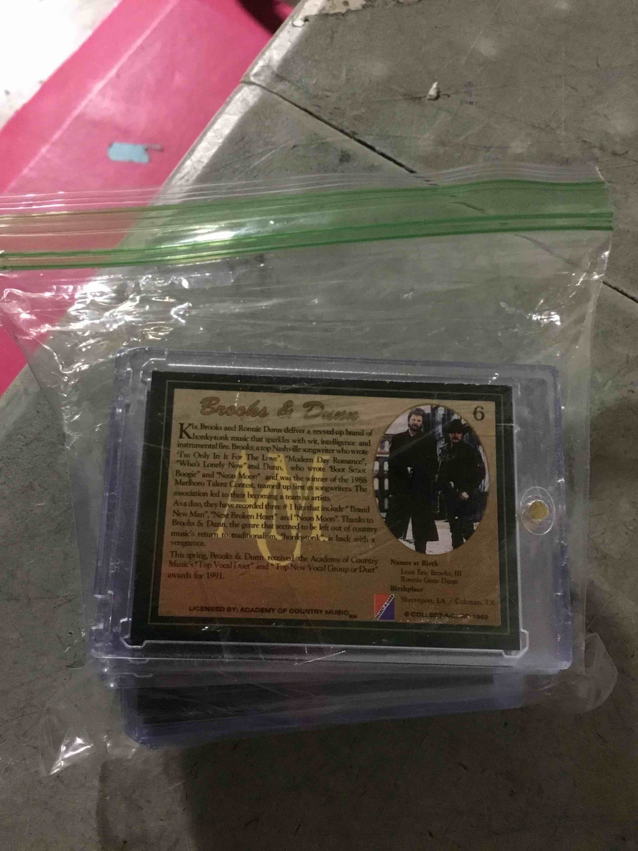 Condition photo showing New/Like New for 50 pcs Hank Williams Jr! Brooks & Dunn! Allen Jackson! WOW! Country Classics Series I Collector’s Cards! 50 Card Lot! ACM 1992 Collector’s Cards!
