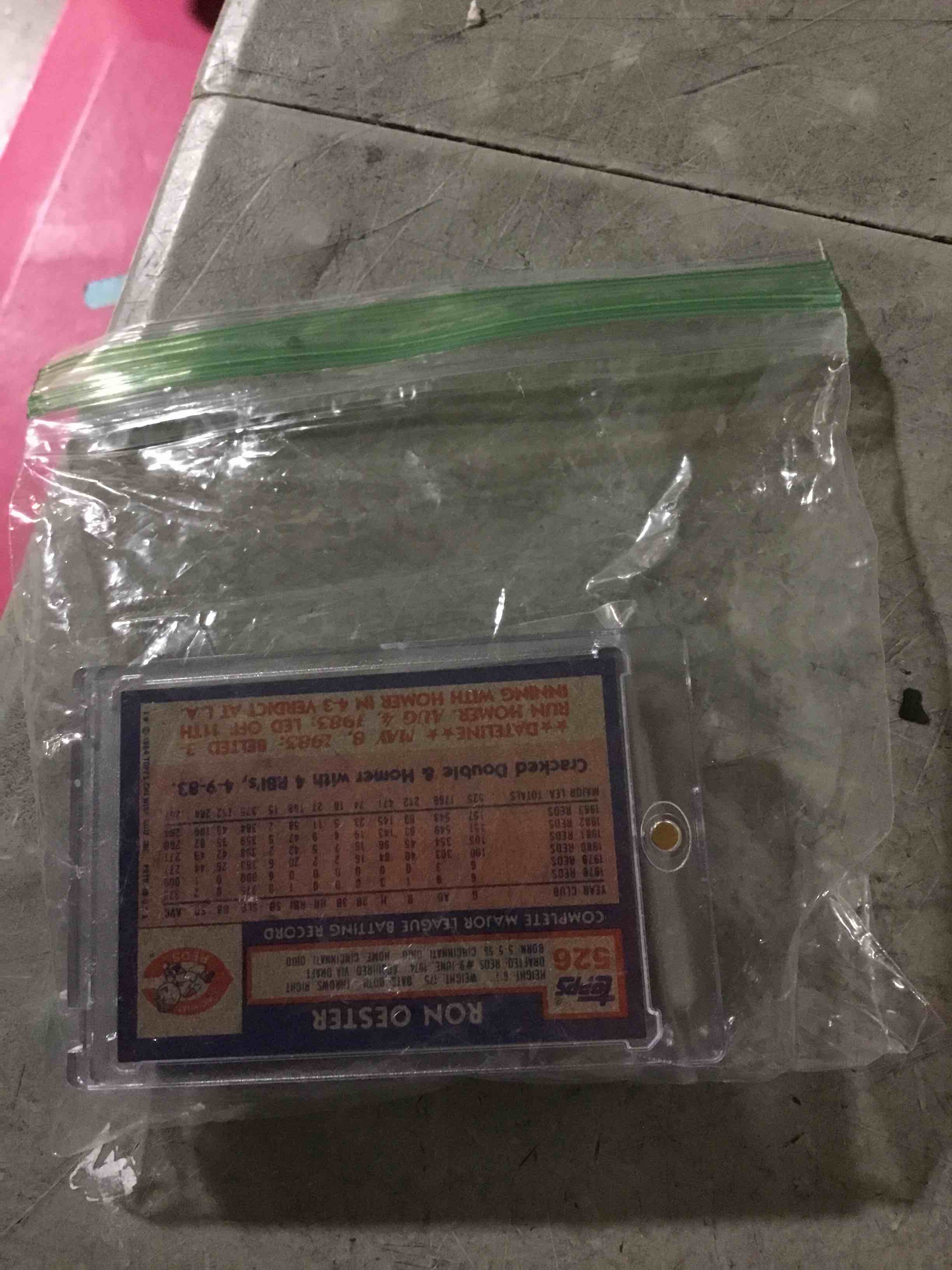 Condition photo showing New/Like New for 1984 Reds Topps Team Set! 27 Card Reds Set! Dave Concepcion, Cesar Cedeno, Ron Oester & More! Reds Fans Rejoice!