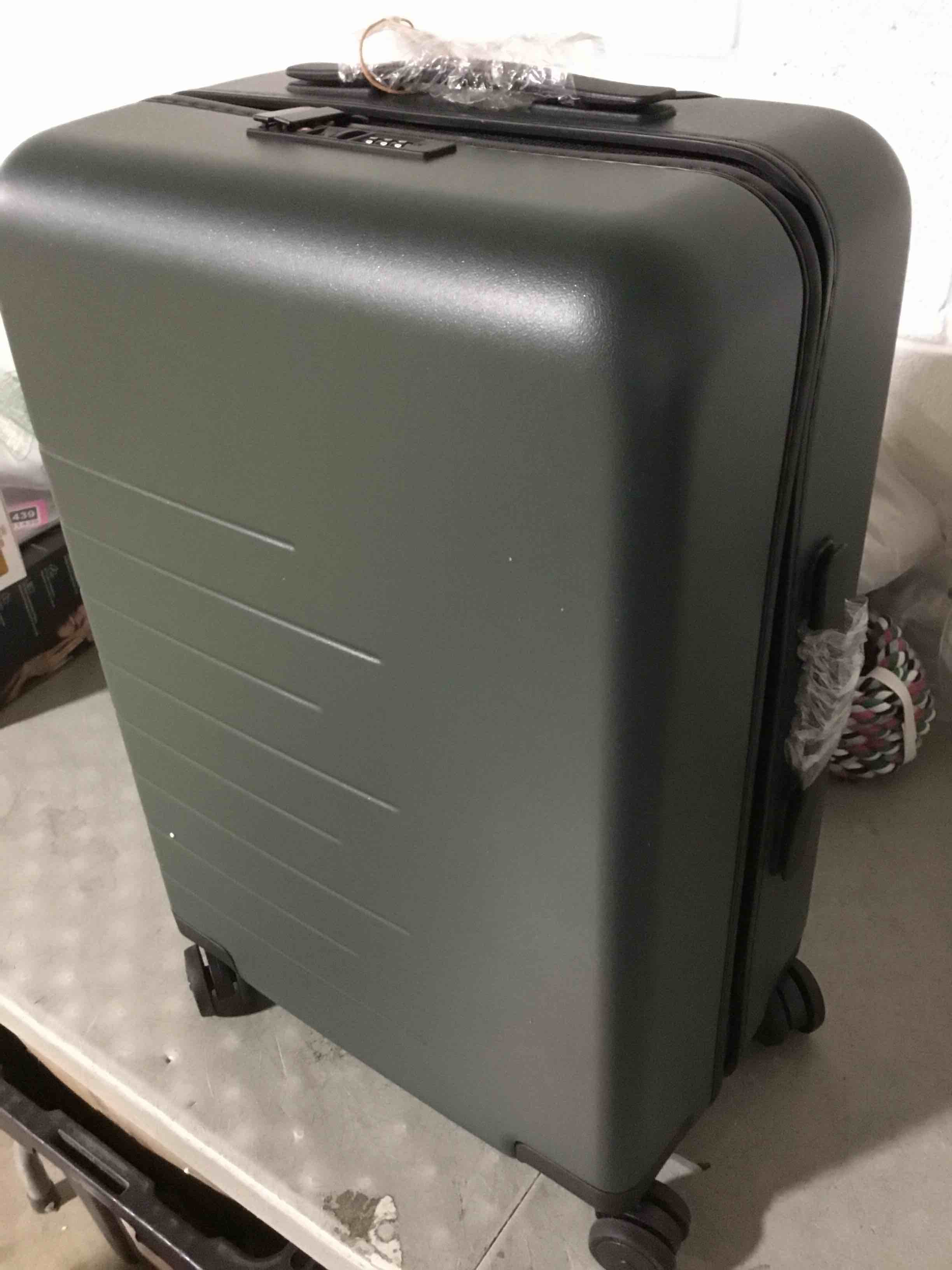 Condition photo showing Good Condition for Carry-On Suitcase, Dark Green
