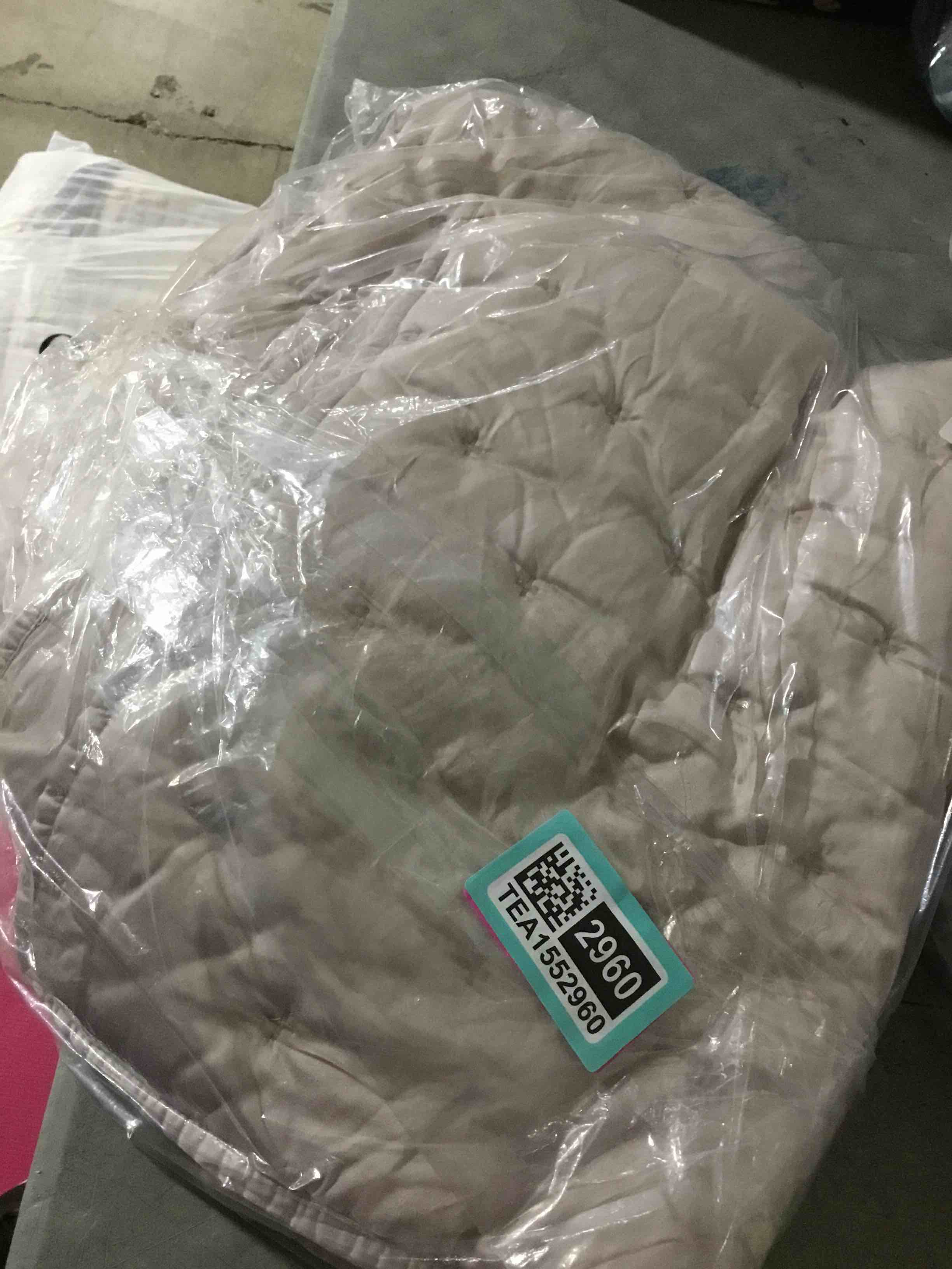 Condition photo showing As Is for (ONLY PILLOW CASE)Bamboo Dream Quilt Set, Soft Blush, King/Cal King