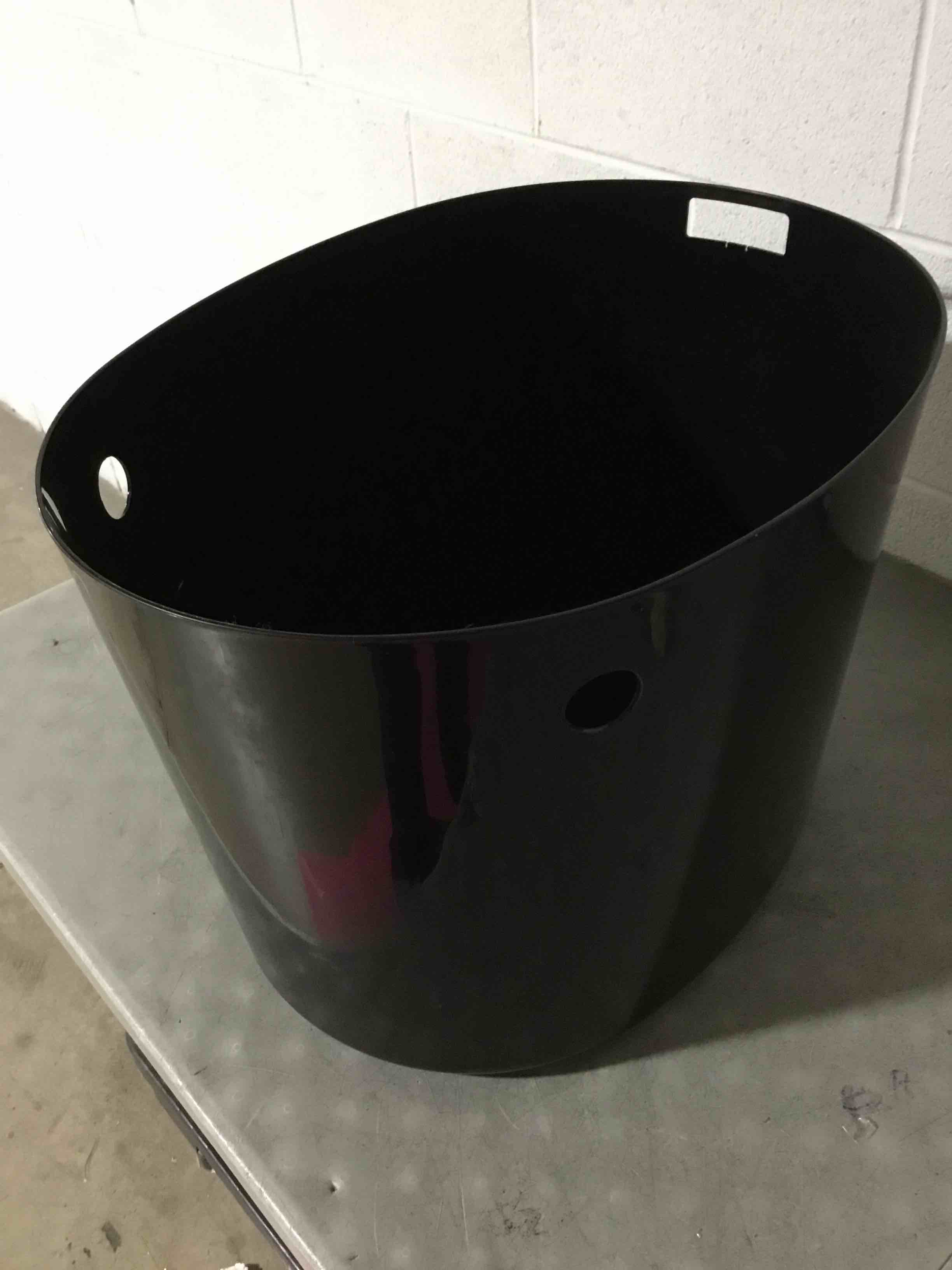 Condition photo showing As Is for (INCOMPLETE)IRIS USA Cat Litter Box, Large Top Entry with Litter Catching Lid and Scoop, Dog Proof, Cat Box Enclosure, Black/Gray Top Entry Black