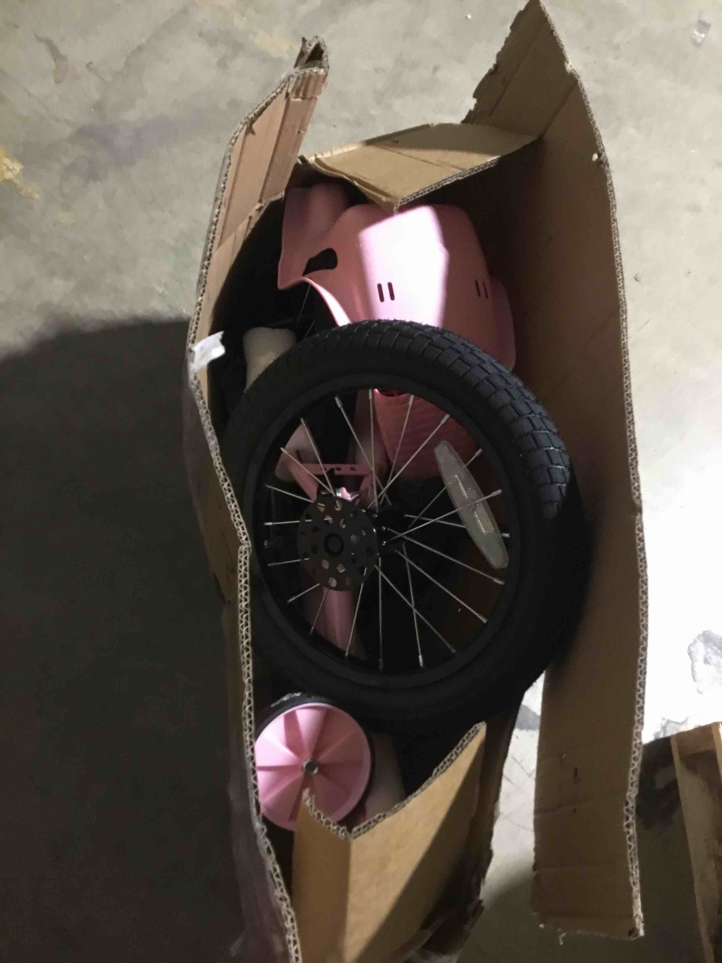 Condition photo showing As Is for keano zinnia 14 16 20 inch kids bike for girls ages 3-10 years, girls' bikes with training wheels, streamers, basket and doll seat, children bicycles pink 14 inch with training wheels