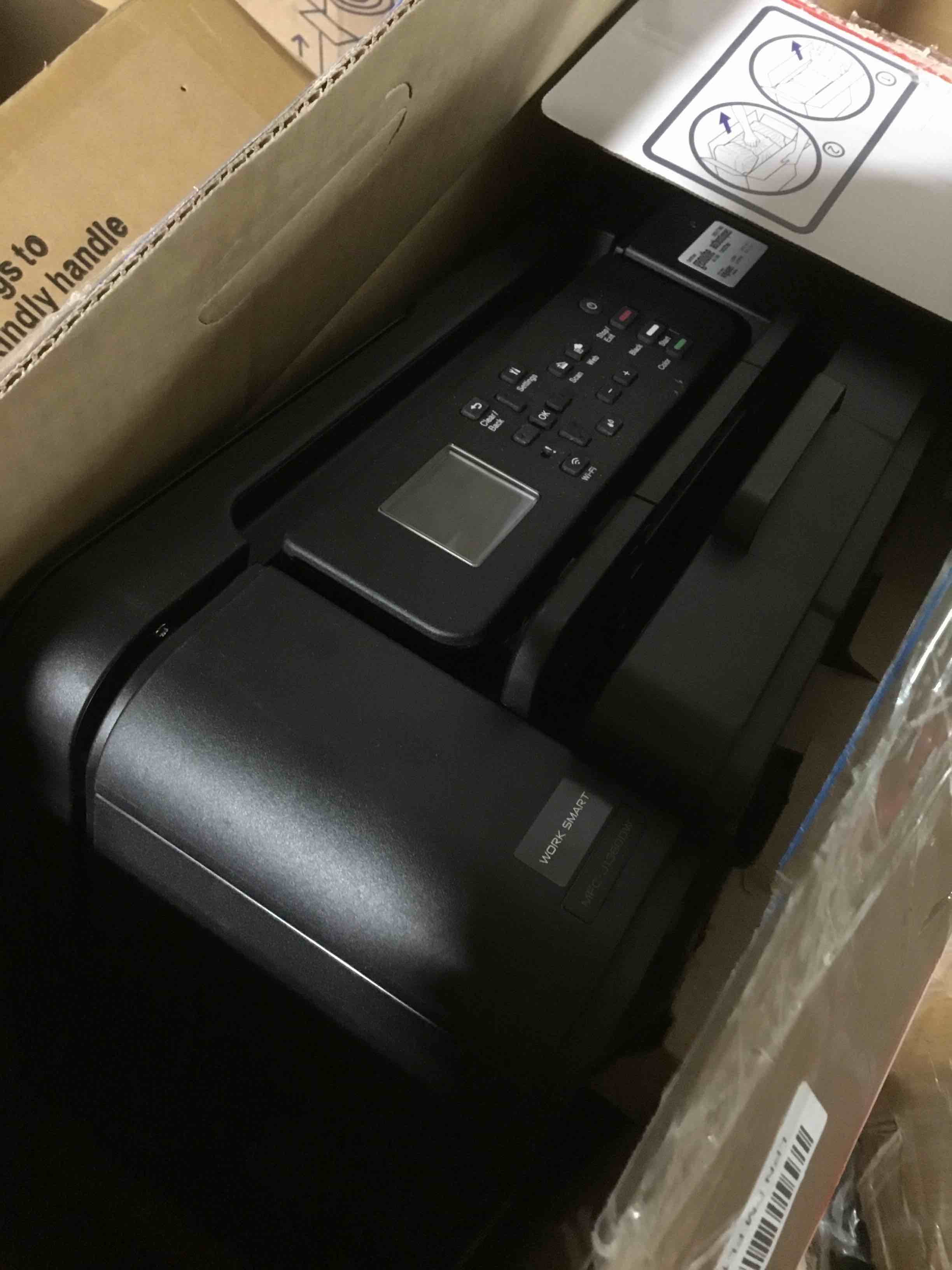 Condition photo showing As Is for brother work smart 1360 wireless color inkjet all-in-one printer with automatic duplex printing and 1.8” color display | includes refresh subscription trial(1) (mfc-j1360dw) (uses lc501 series inks) current model: mfcj1360dw new