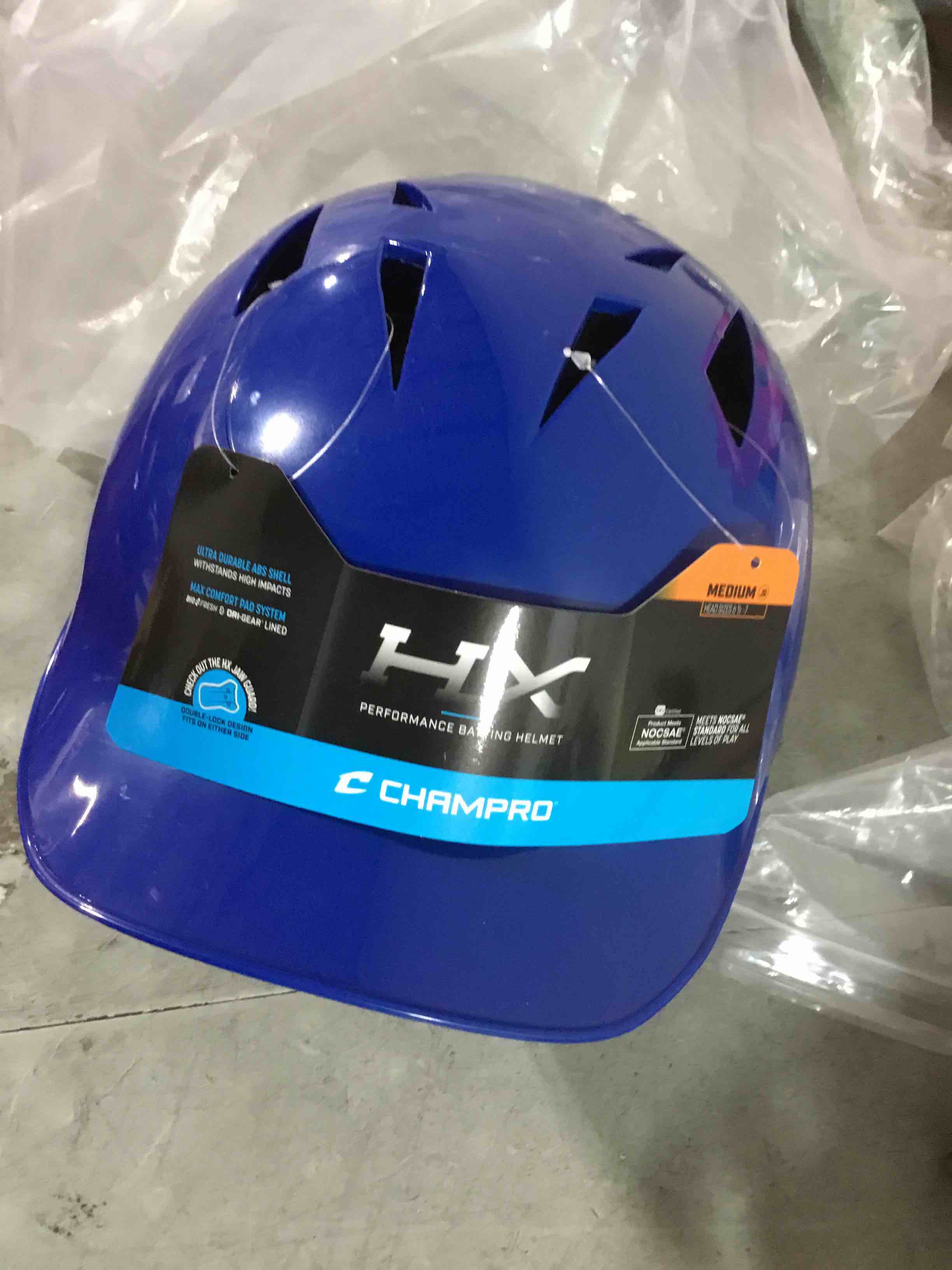 Condition photo showing Good Condition for champro hx rookie batting helmet size 6 1/2-7