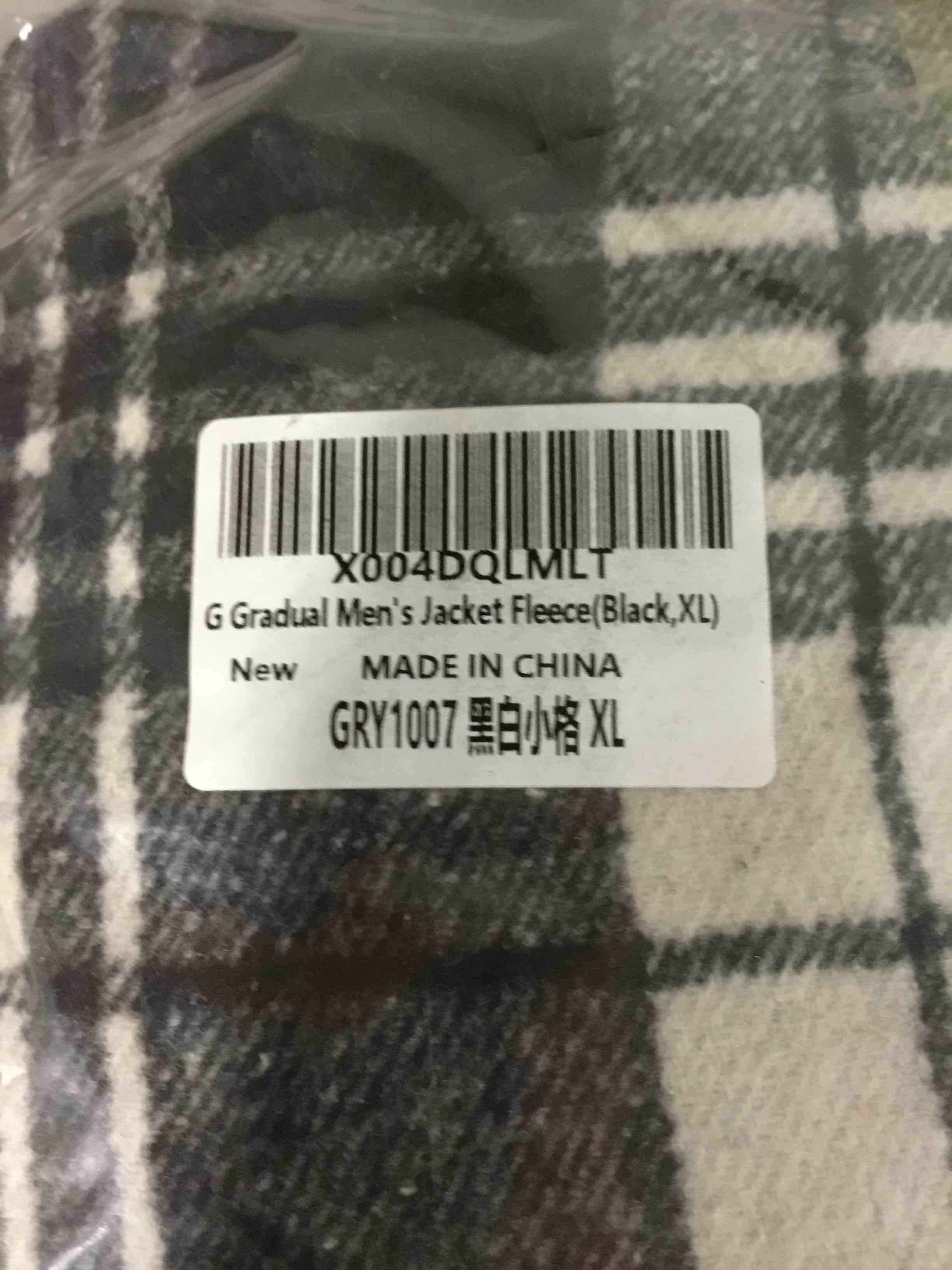 Condition photo showing New/Like New for g gradual men's flannel jacket fleece sherpa lined hoodies zip up plaid shirt warm winter jackets for men with zipper pockets x-large black