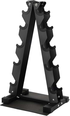 a-frame dumbbell weight rack and floor mat set black home gym storage organizer