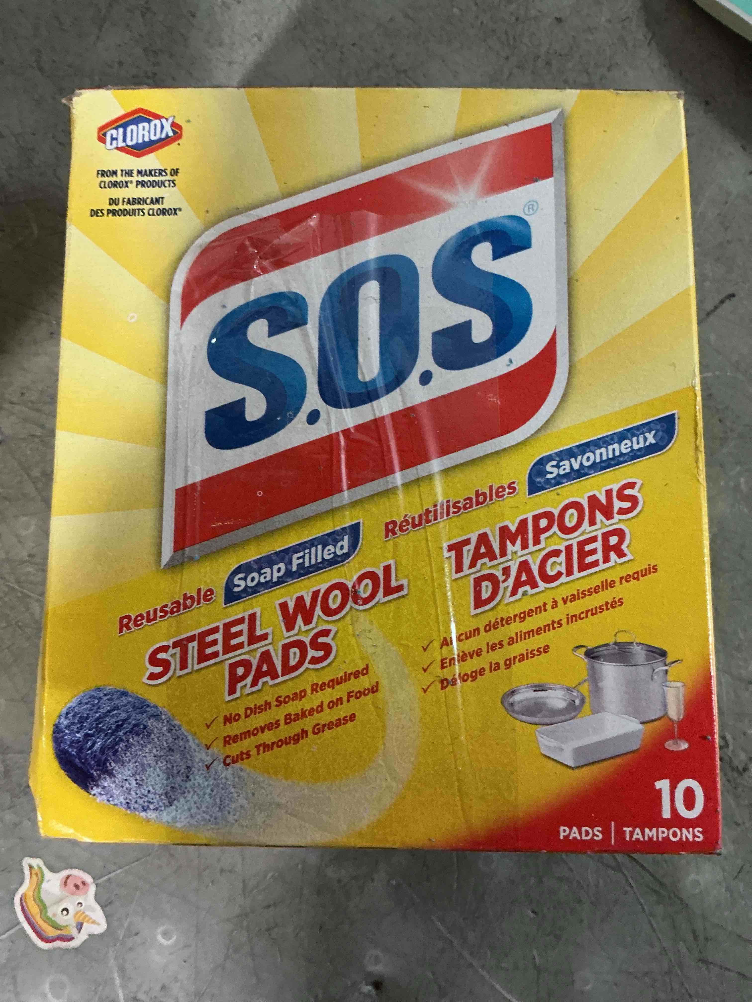 Condition photo showing Good Condition for sos wool steel soap pads 10 ct (pack of 1)