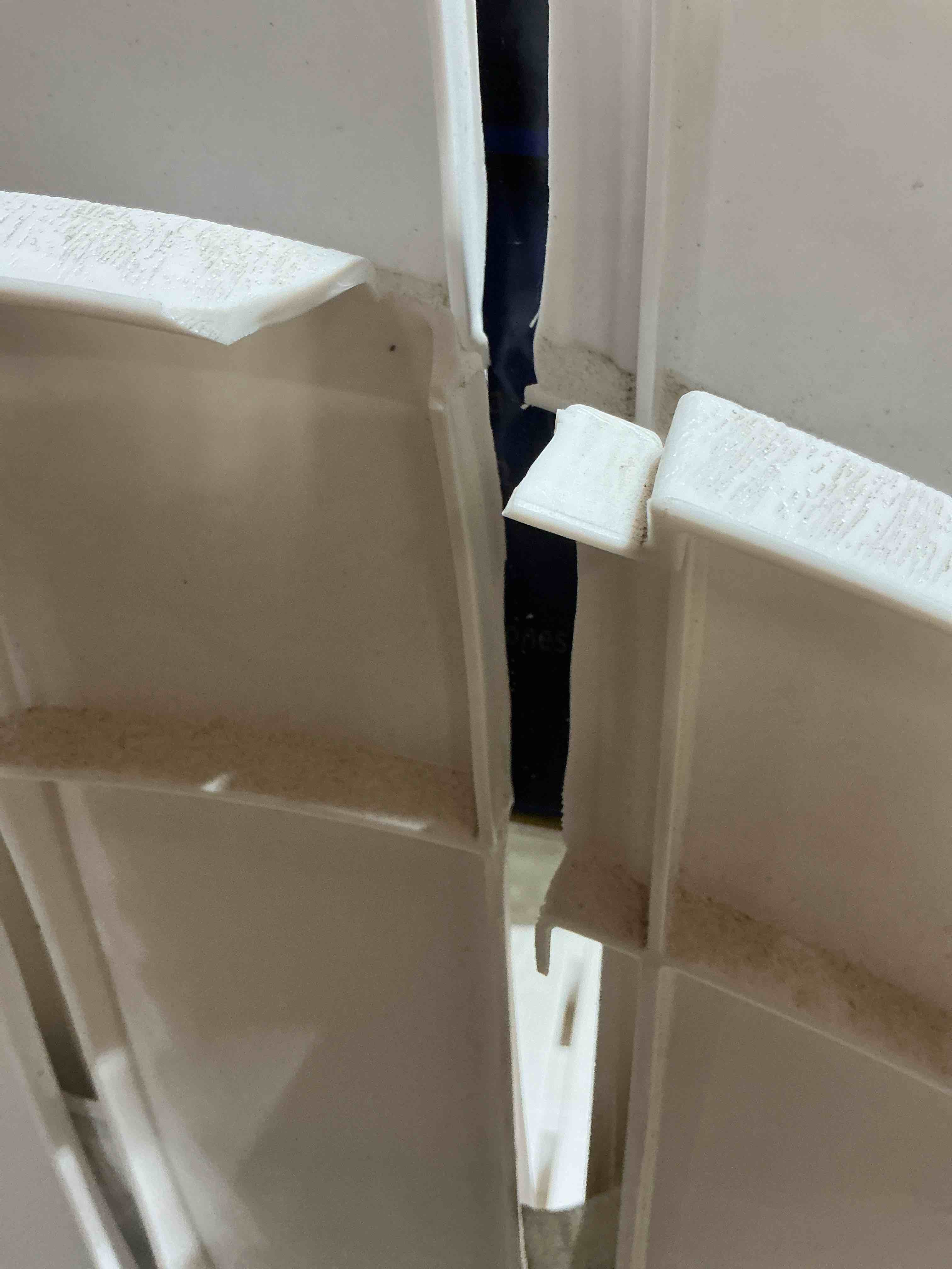 Condition photo showing As Is for (broken)adams manufacturing patio big easy stackable white resin frame stationary adirondack chair
