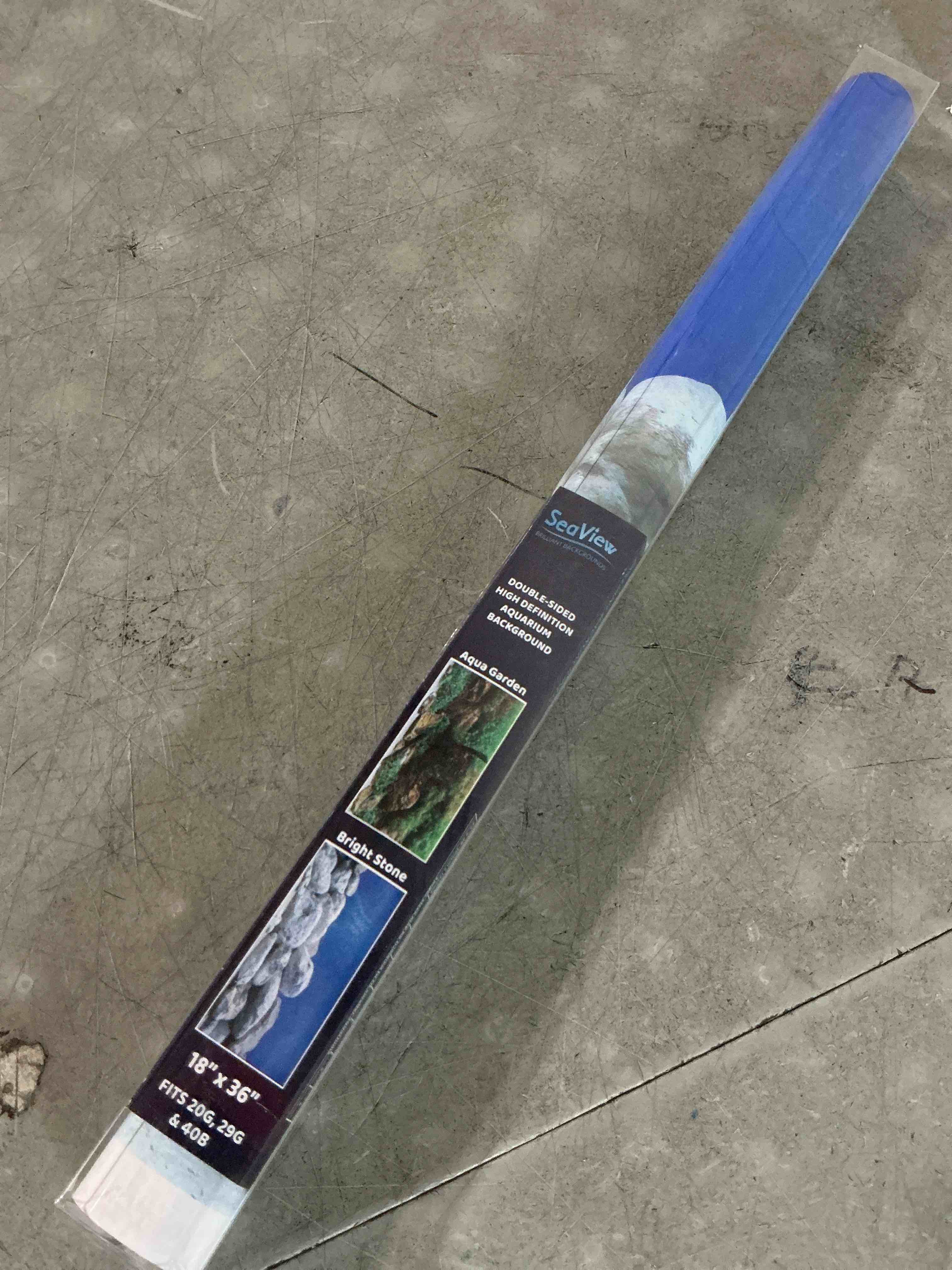 Condition photo showing New/Like New for seaview double-sided high definition aquarium background size 18”x36”