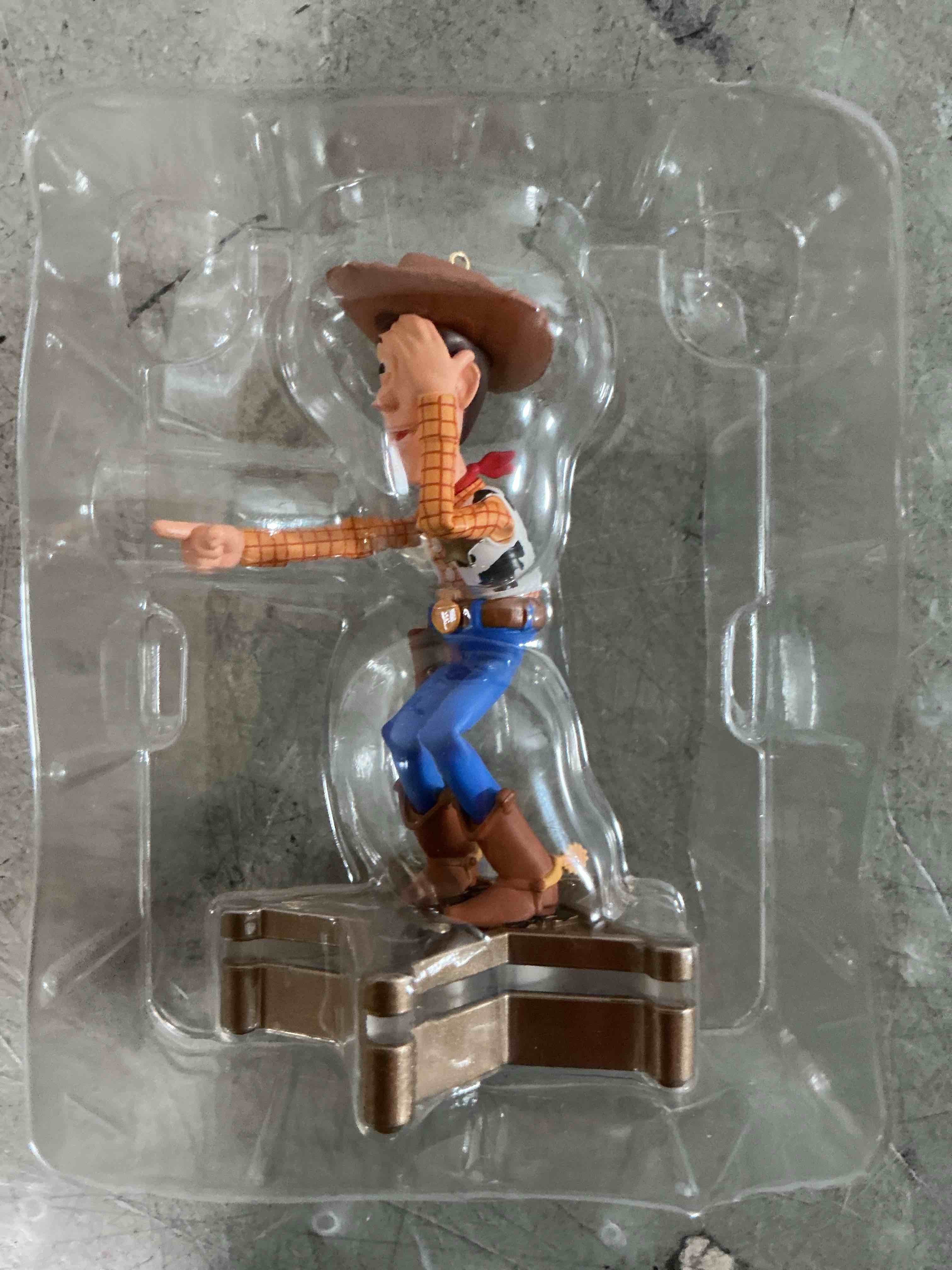 Condition photo showing New/Like New for hallmark keepsake christmas ornament 2025, disney/pixar toy story collection sheriff woody with ligh