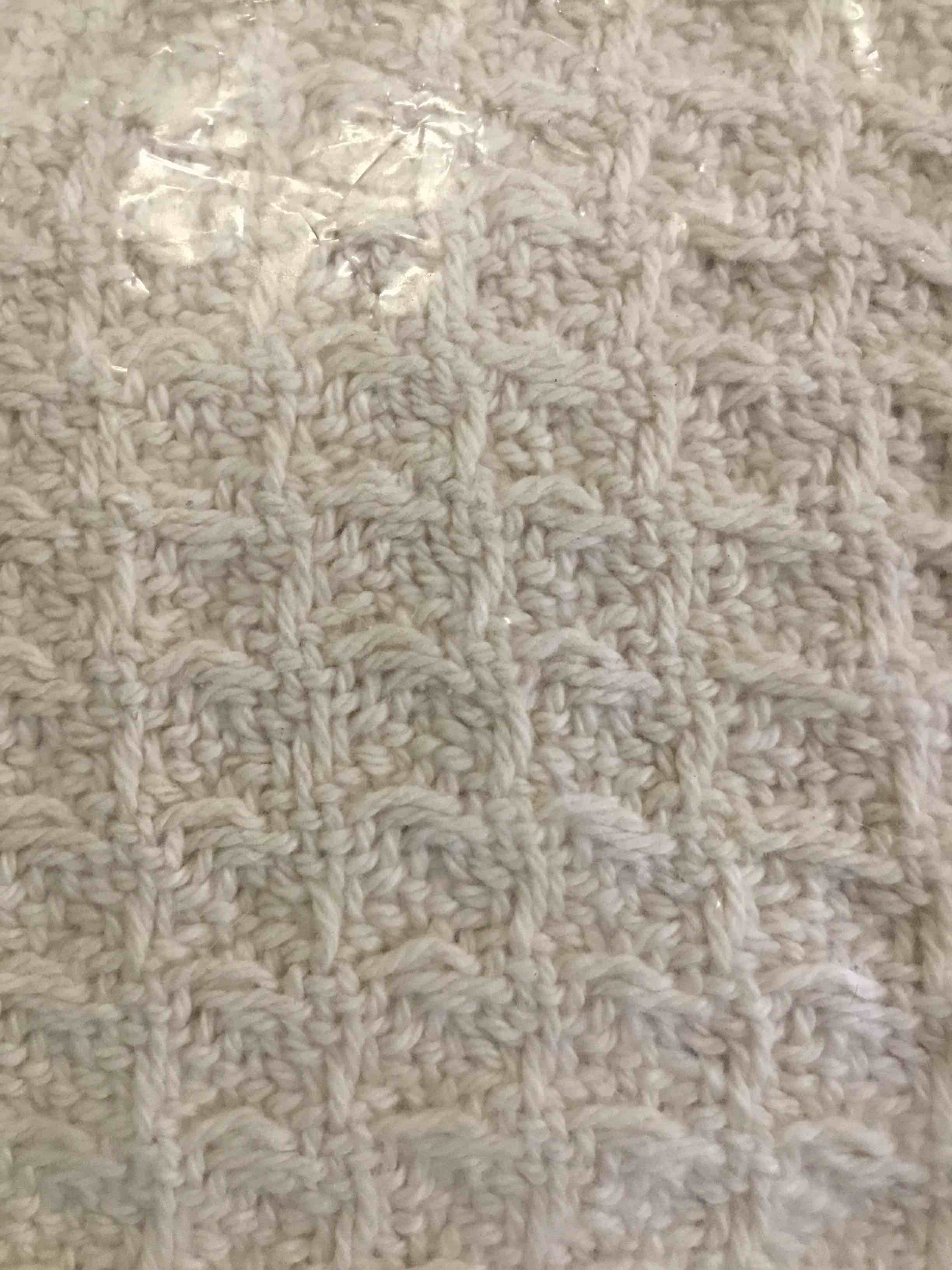 Creme Colored Throw Blanket