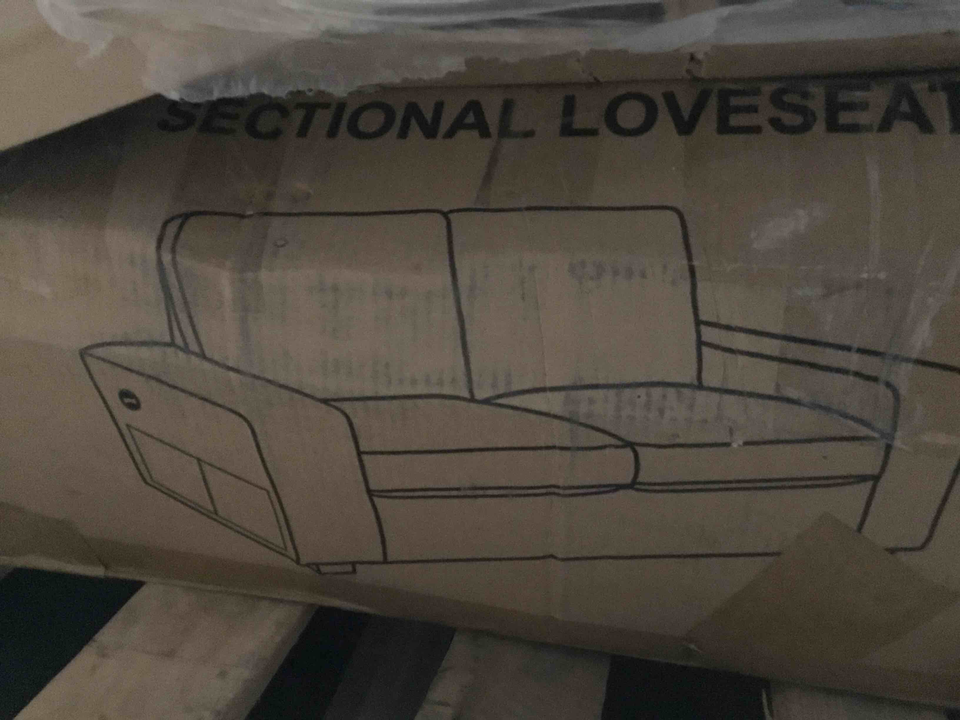 Gray Sectional Loveseat