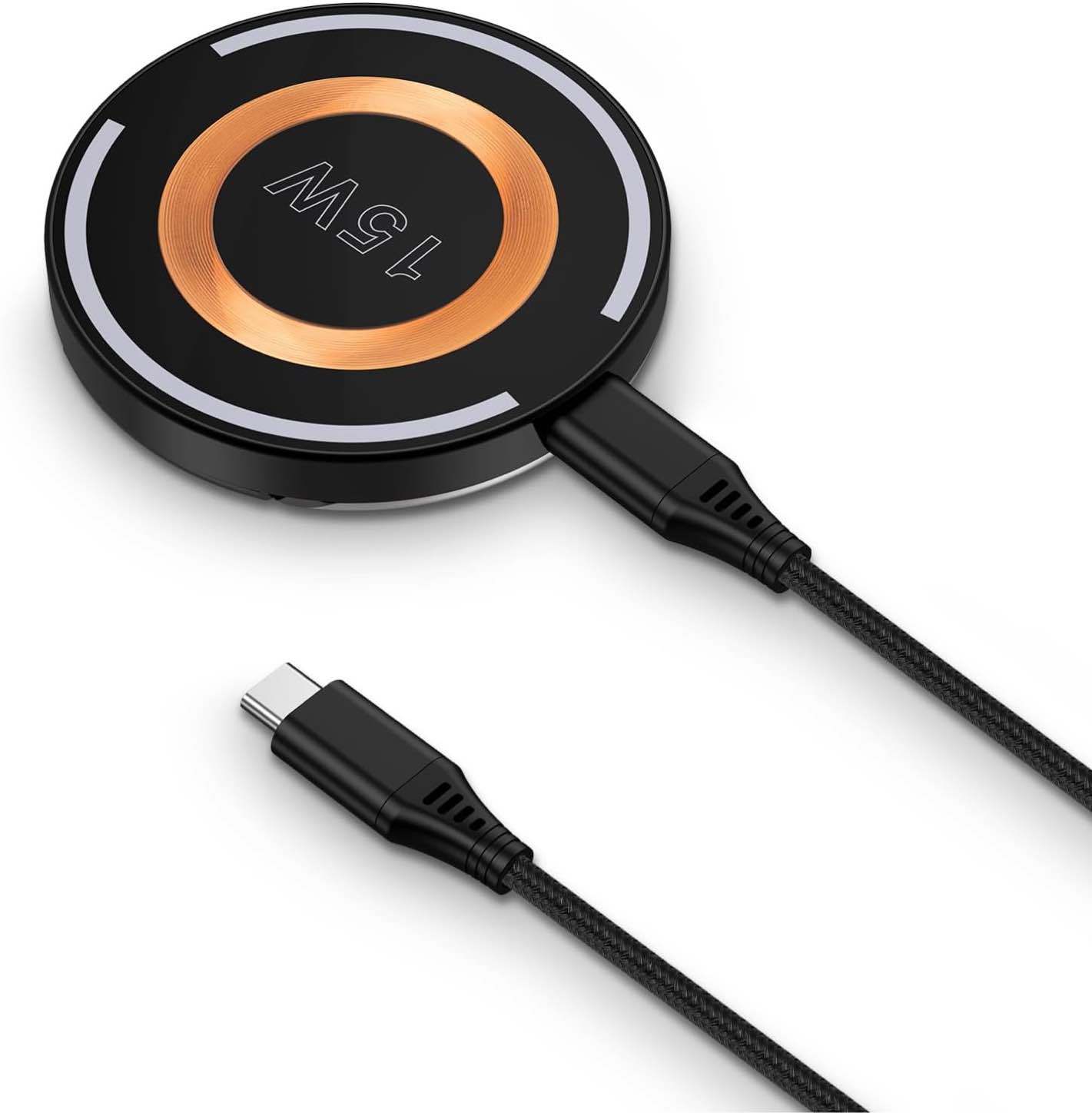 S24 Plus Wireless Fast Charger, 15W Magnetic Charger for Android Samsung Galaxy S25 Ultra S24 S23 S22 S21 Z Flip 6 Fold 6, Wireless Charging Pad for iPhone 16/15/14/13 Pro Max, Google Pixel 9/8/7/6/5