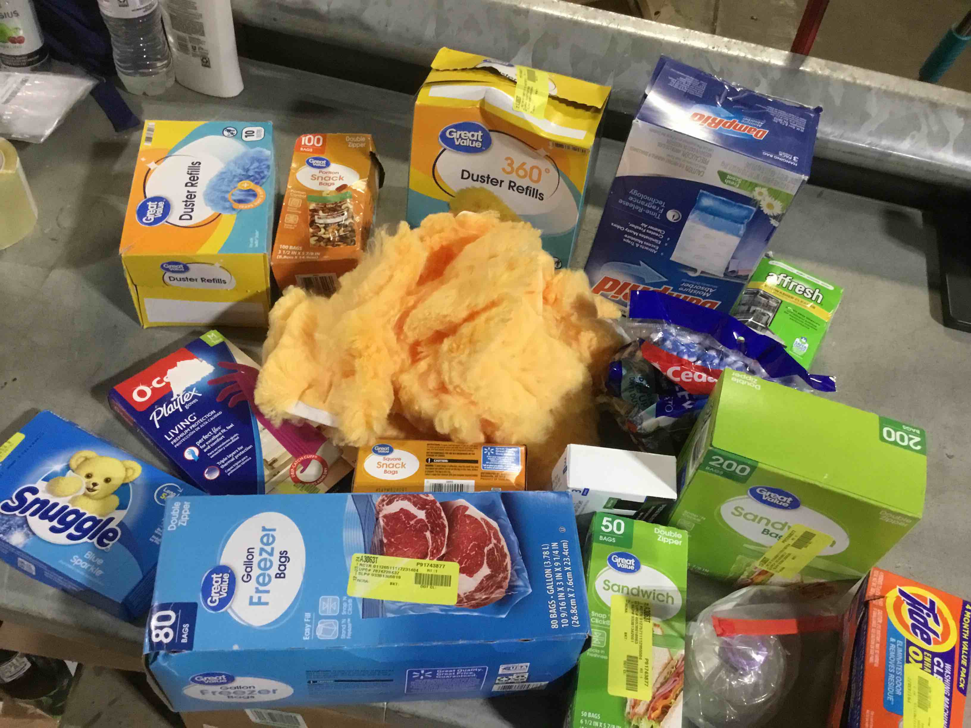 Assortment of Miscellaneous products (May Include products cleaning Home or other use)