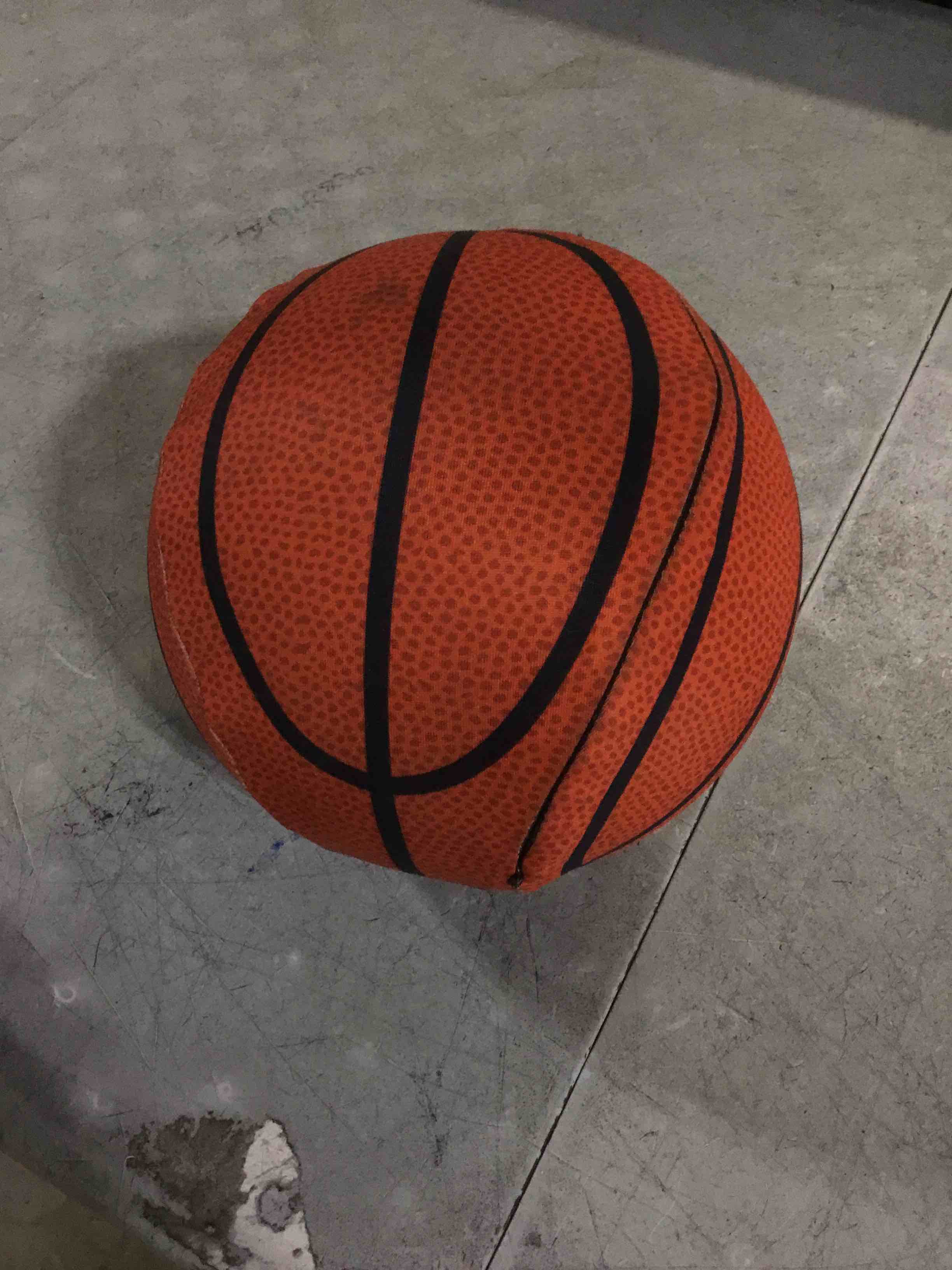 Condition photo showing As Is for (SIMILAR)CASAGOOD 10 Inch Fluffy Round Basketball Hugging Pillow Stuffed Basketball Plush Toy Soft Plushies Basketball Throw Pillows Kids' First Basketballs Plush Toys Gift for Kids Or Baby