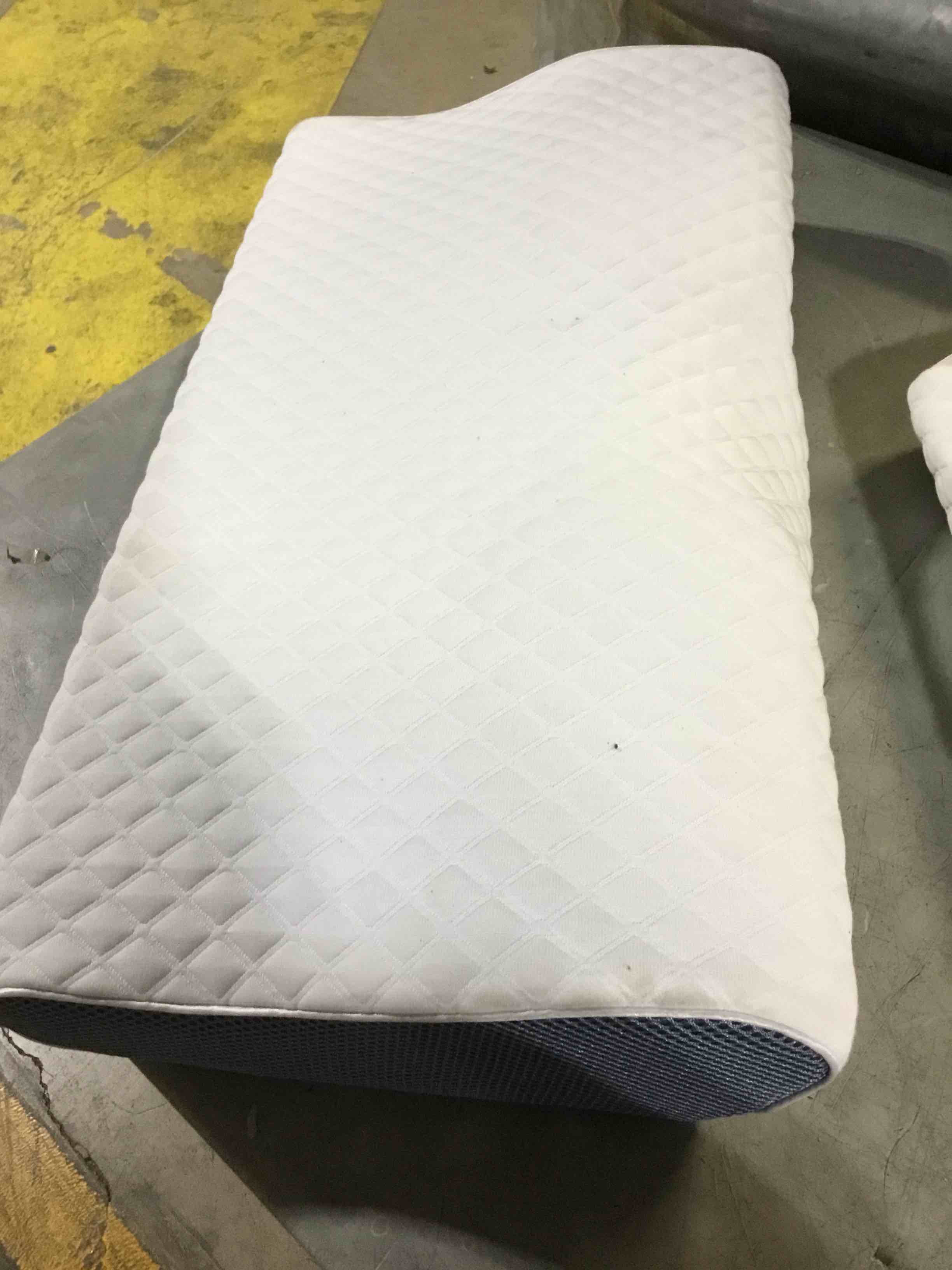 Condition photo showing As Is for Derila King Size Neck Pillow for Sleeping, Cervical Pillow, Memory Foam Side Sleeper Pillows, Bed Contour Pillows for Back, Stomach Sleepers for Men 23.6x13.4x4.3 in