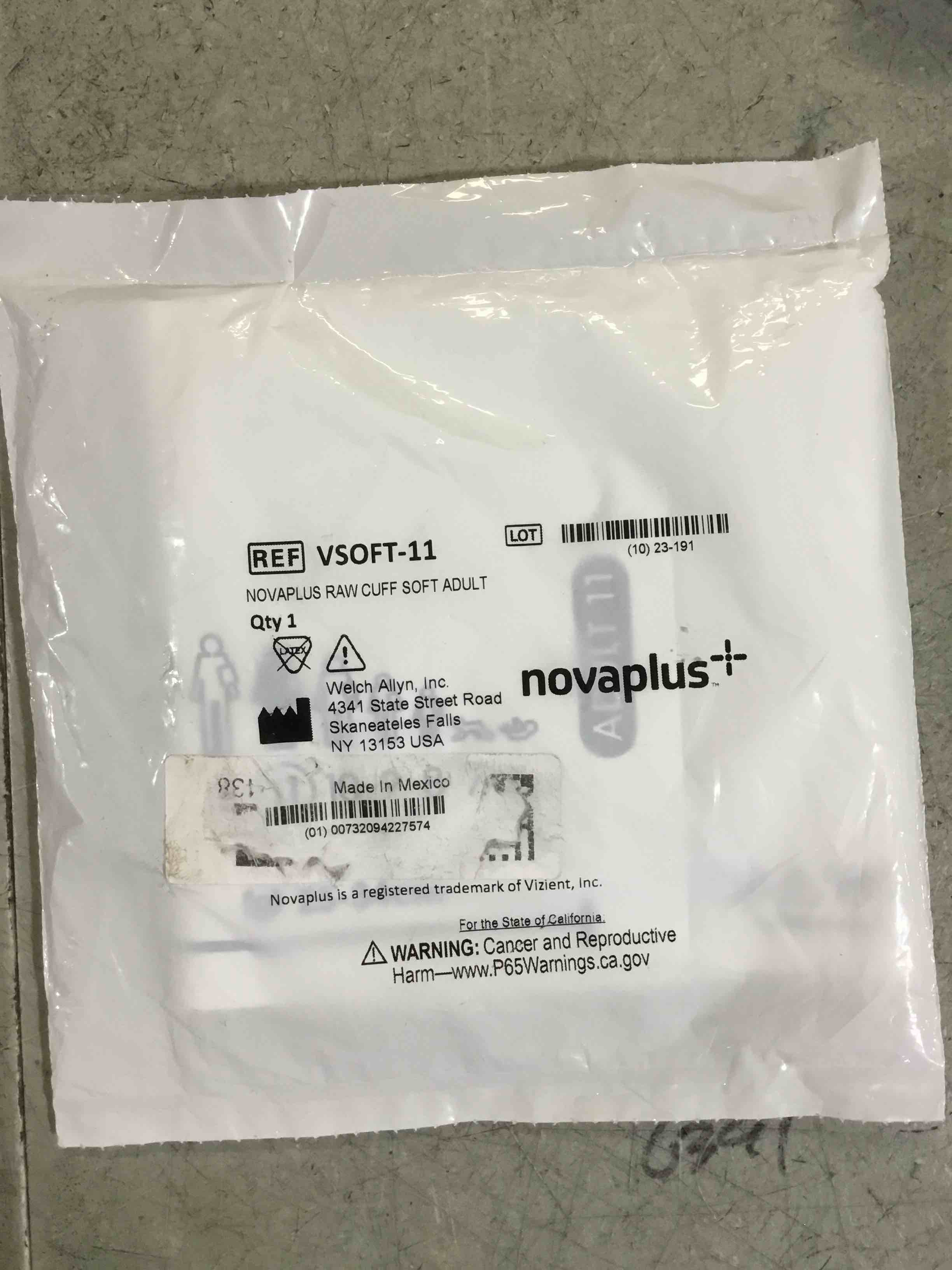 REF VSOFT-11 NOVAPLUS RAW CUFF SOFT ADULT