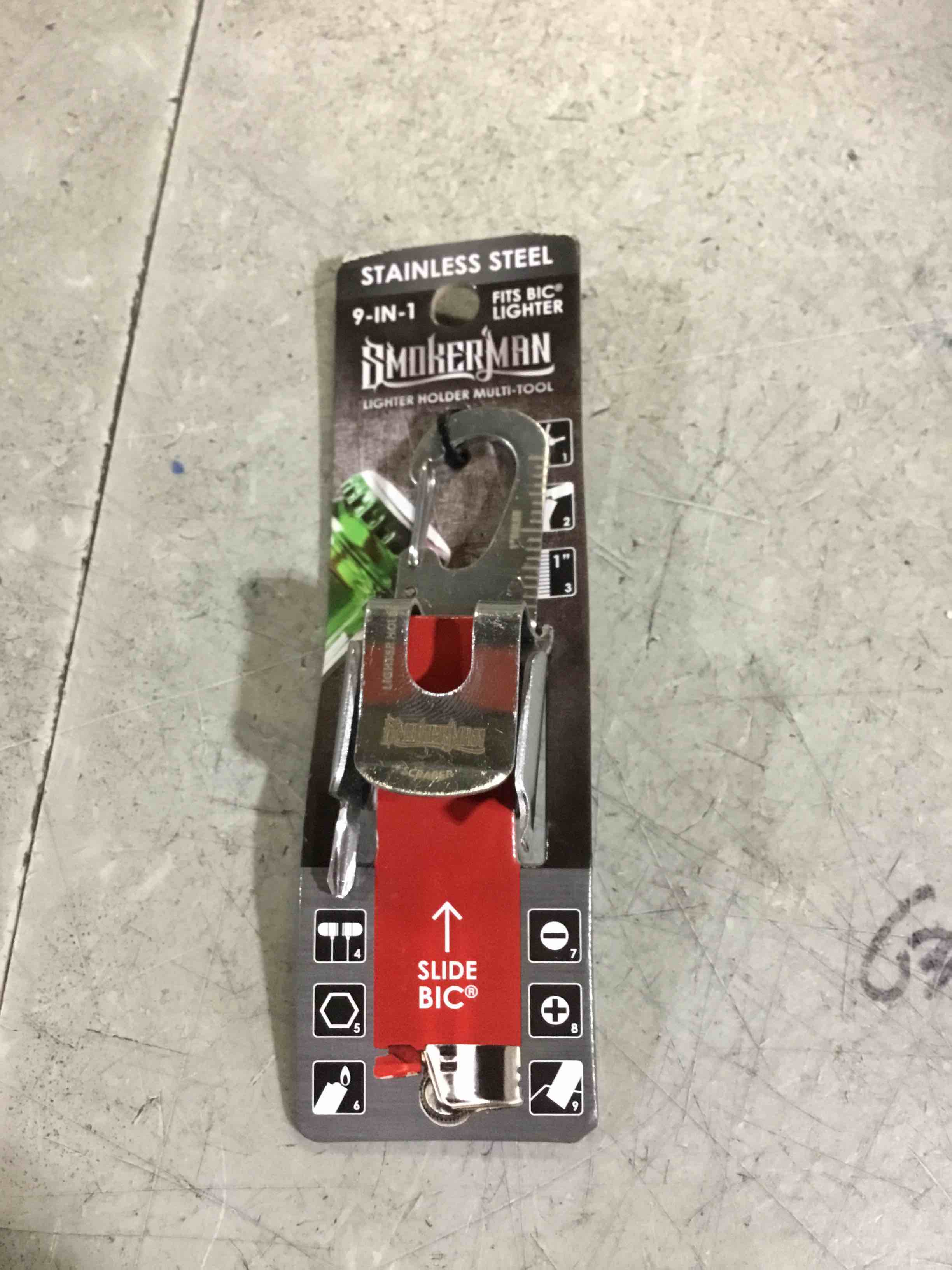 Condition photo showing New/Like New for Stainless Steel Lighter Clips Holder with Multi-Tools 9-in-1 pack of 2