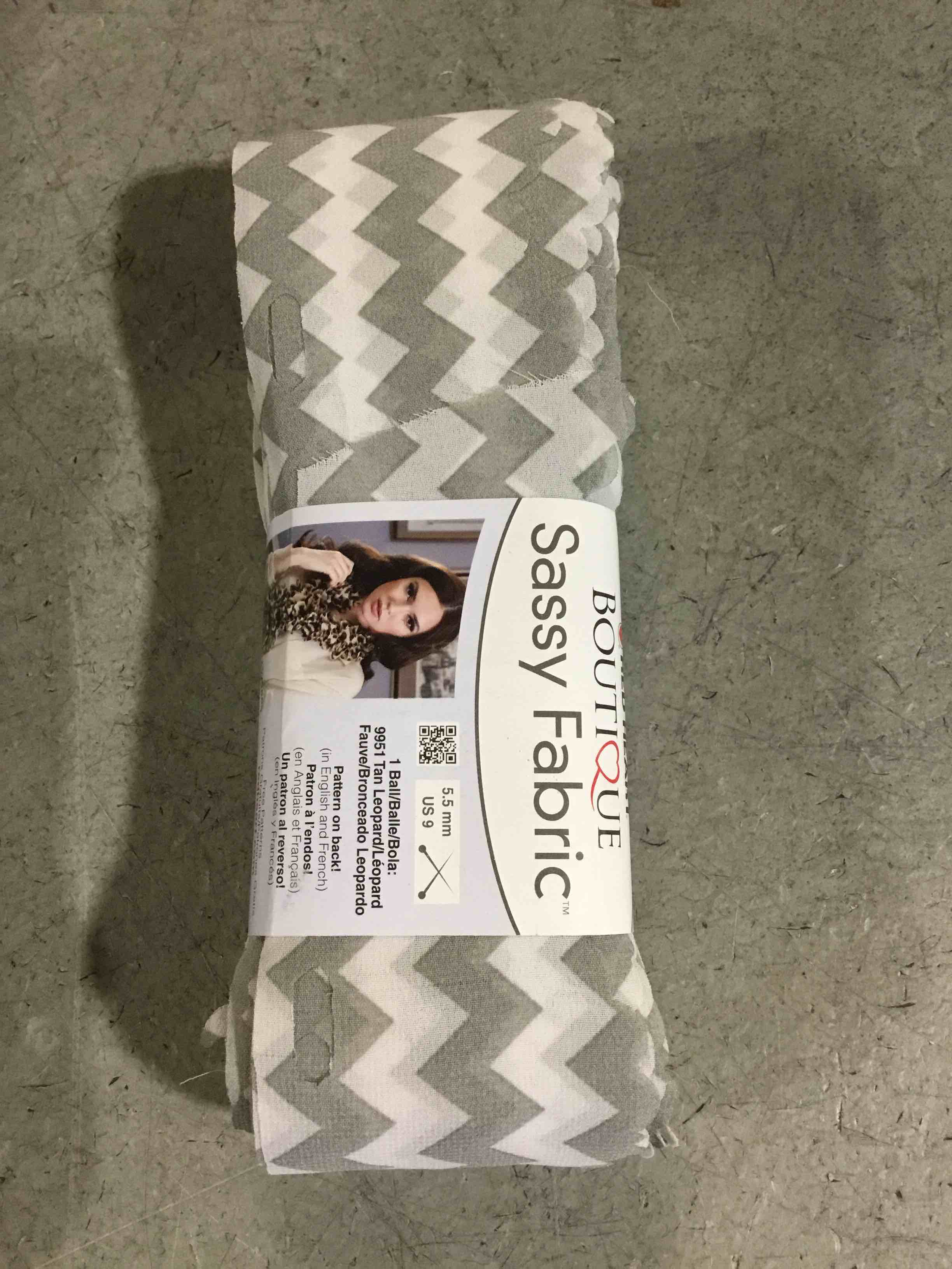 Condition photo showing New/Like New for Red Heart Boutique Sassy Fabric, grey Colors