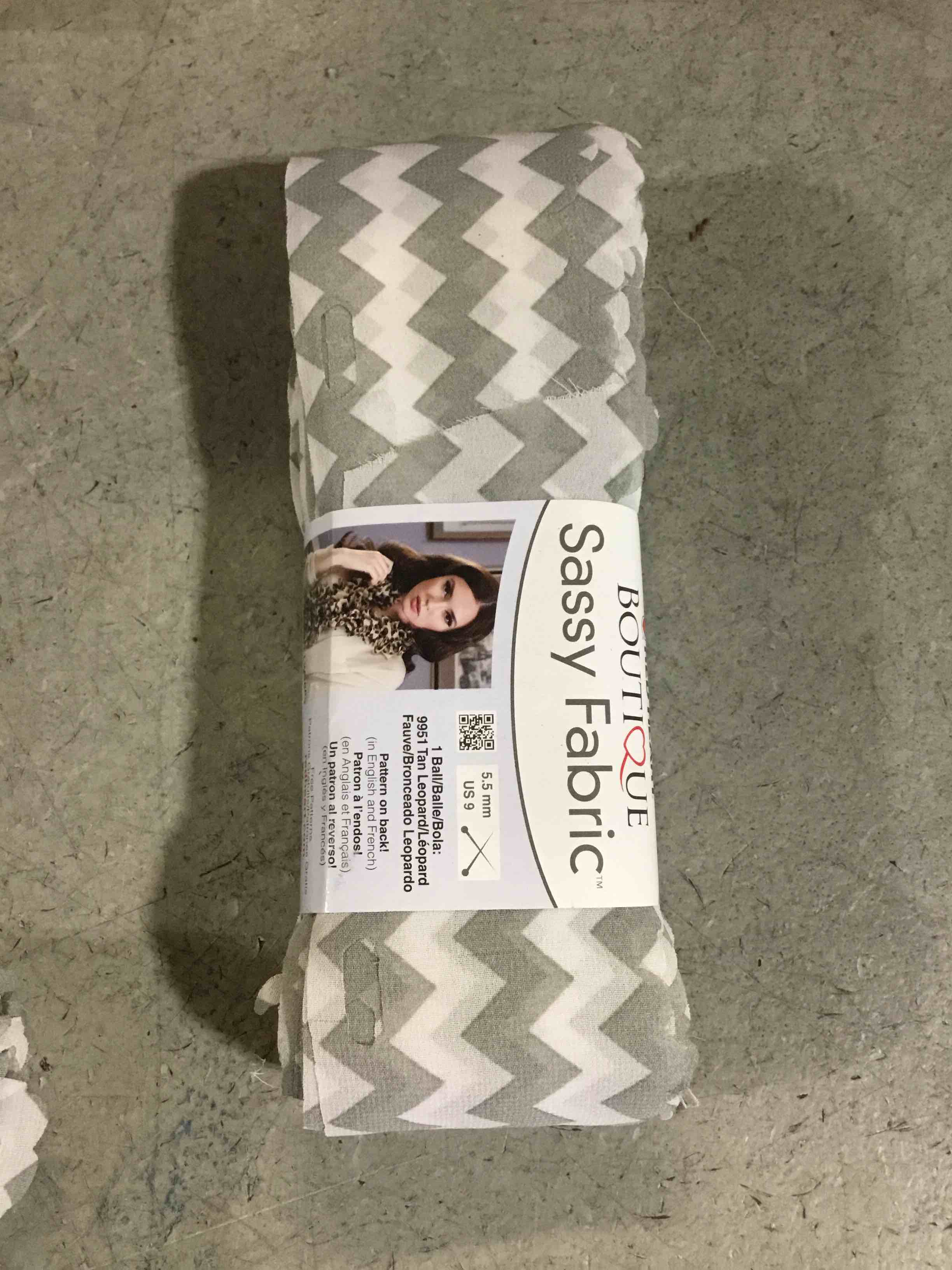 Condition photo showing New/Like New for Red Heart Boutique Sassy Fabric, grey Colors