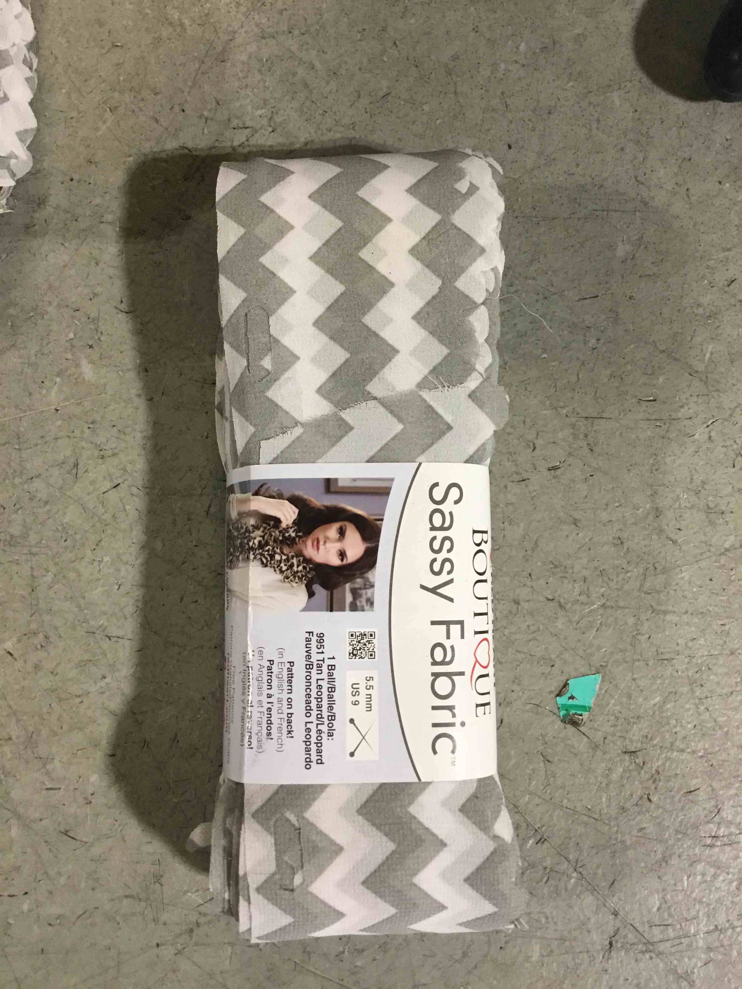 Condition photo showing New/Like New for Red Heart Boutique Sassy Fabric, grey Colors