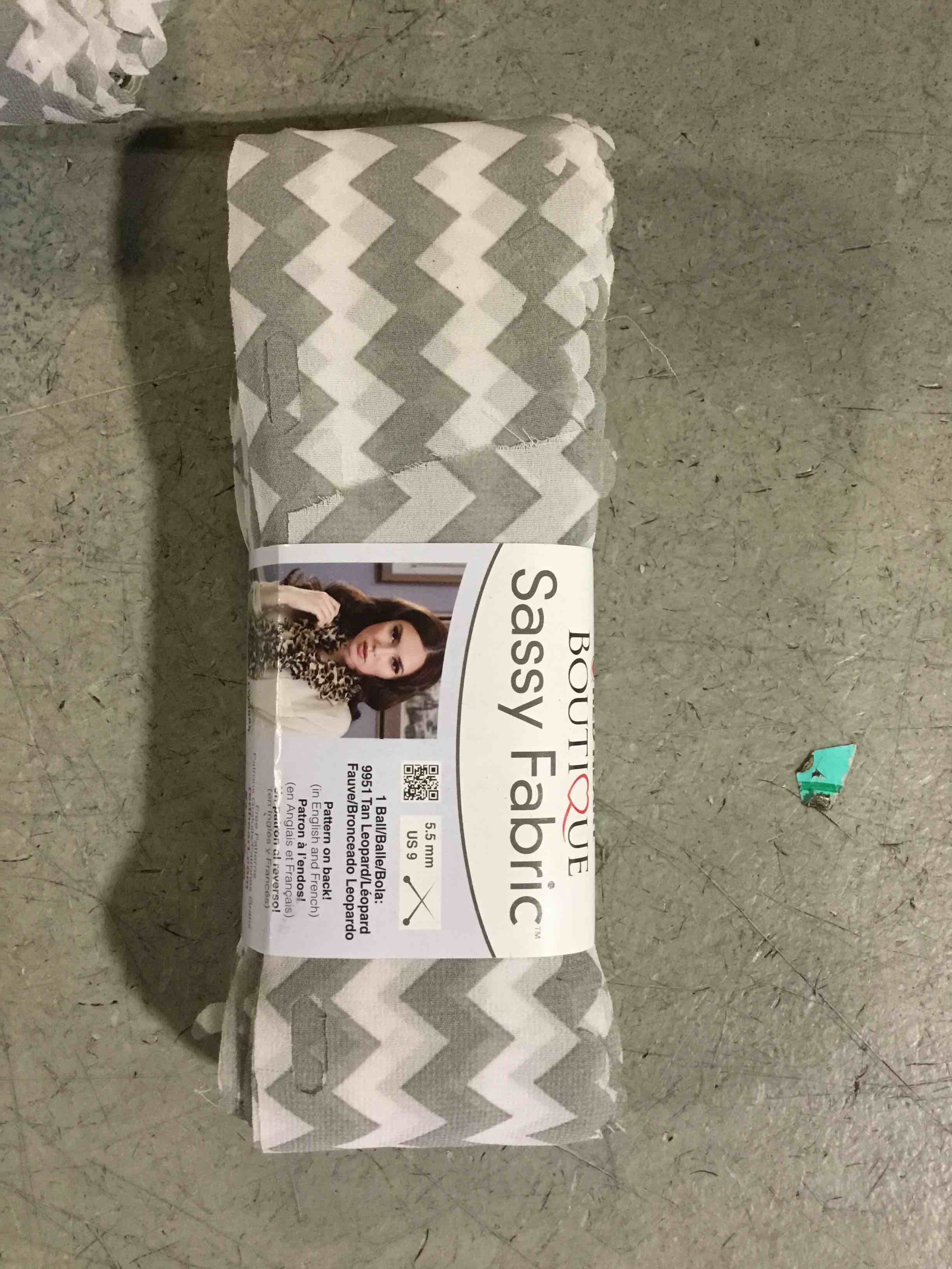 Condition photo showing New/Like New for Red Heart Boutique Sassy Fabric, grey Colors