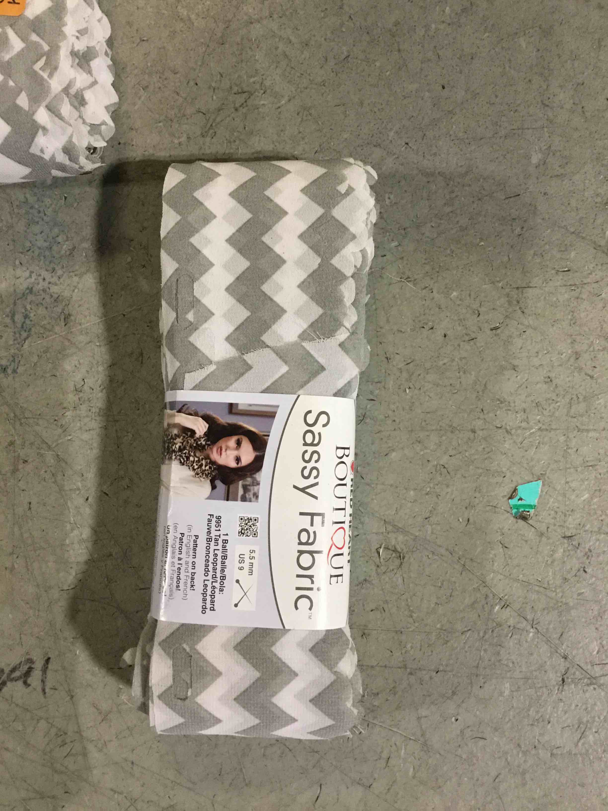 Condition photo showing New/Like New for Red Heart Boutique Sassy Fabric, grey Colors