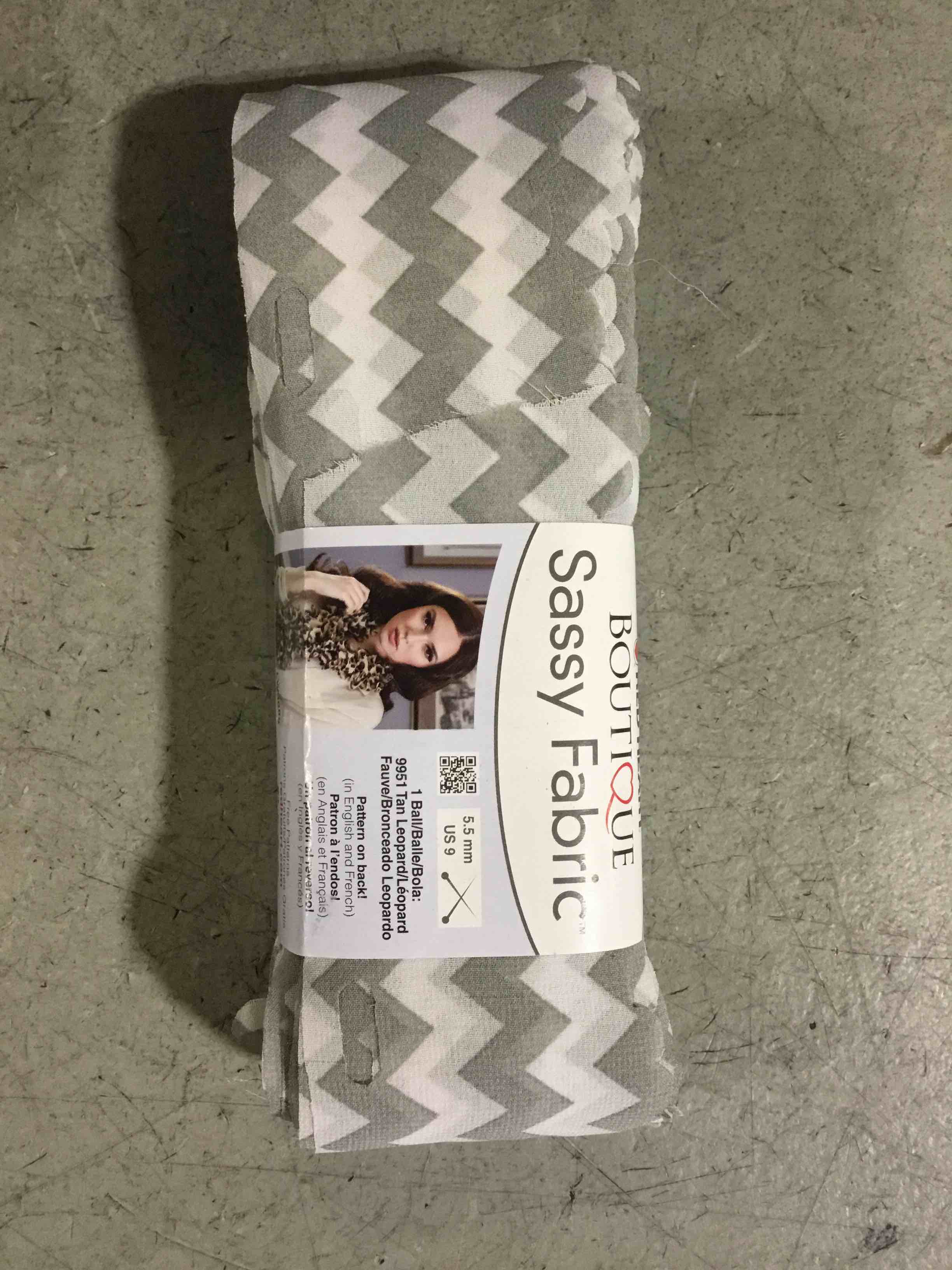 Condition photo showing New/Like New for Red Heart Boutique Sassy Fabric, grey Colors