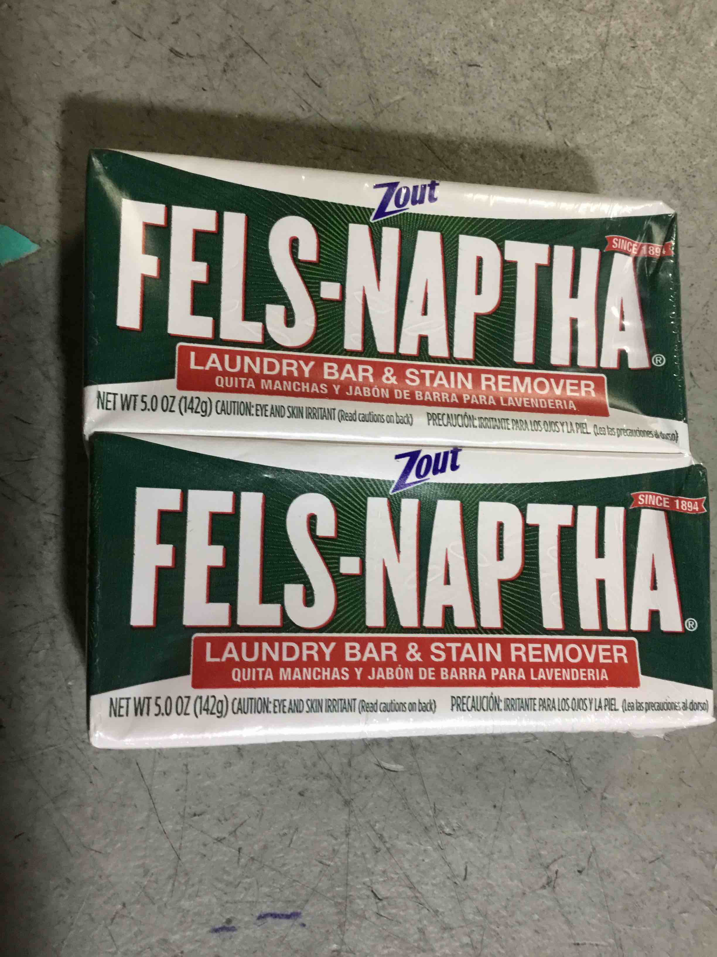 Condition photo showing New/Like New for Fels-Naptha Laundry Bar & Stain Remover 5.0 oz pack of 2
