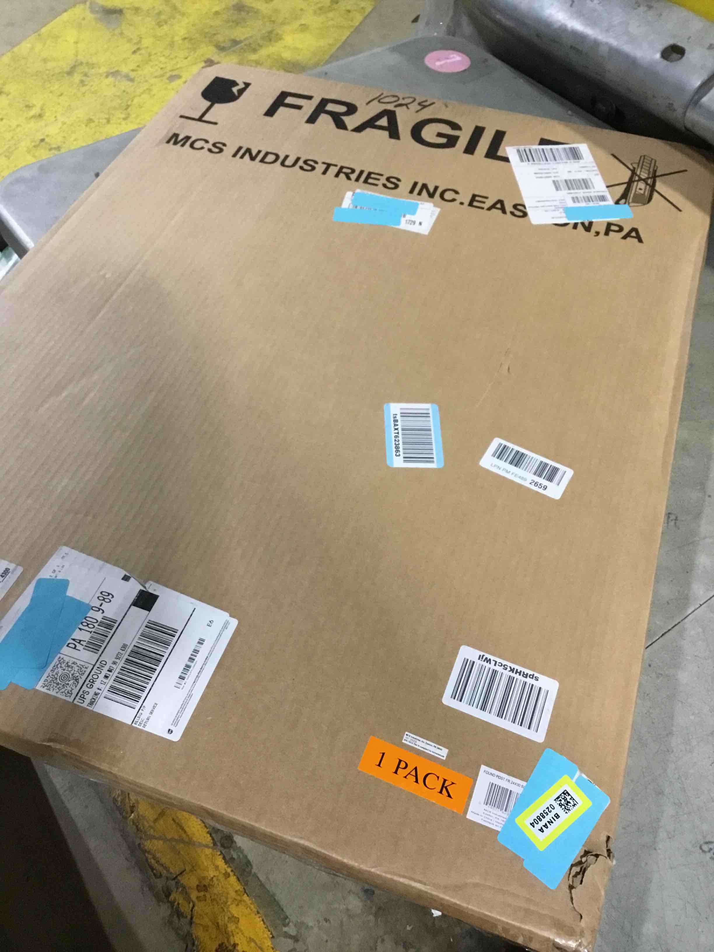 Condition photo showing Good Condition for MCS Foundation 24x30 Poster Frame Traditional Silver, Vertical & Horizontal Wall Hanging Large Pictu