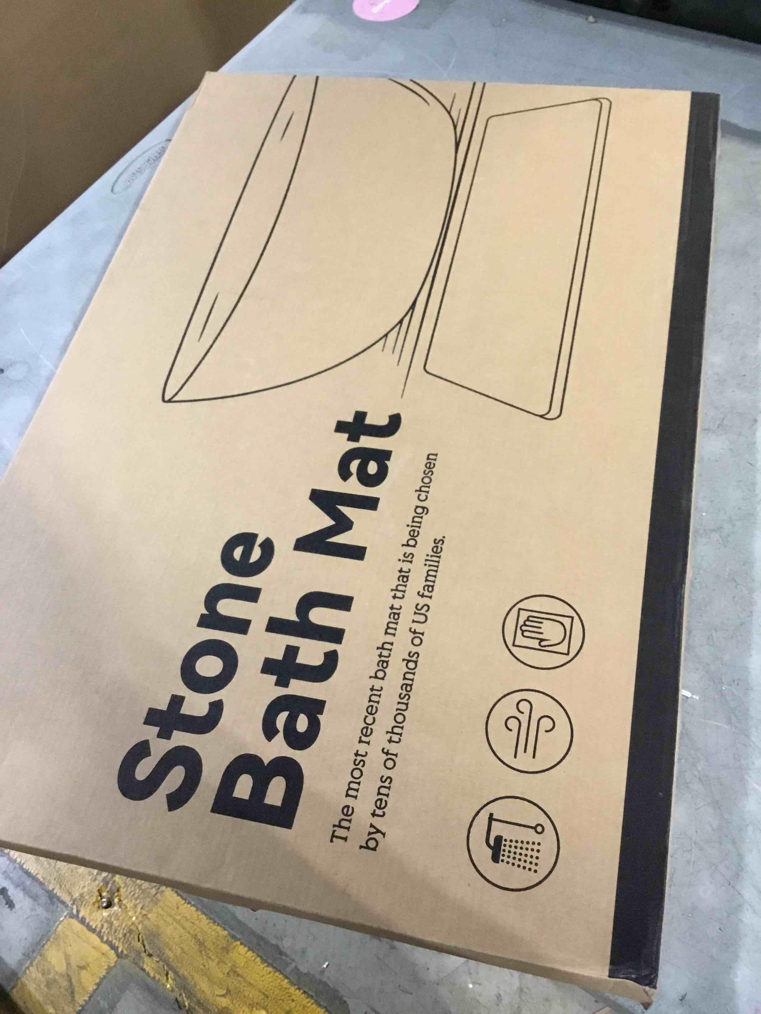 Condition photo showing New/Like New for Premium Comfort Stone Bath Mat - Ultra Non-Slip Natural Diatomaceous Earth Mat, Replaces Traditional mats, 23.5"x15.5" Luxurious Soft Touch Mat for Bathroom