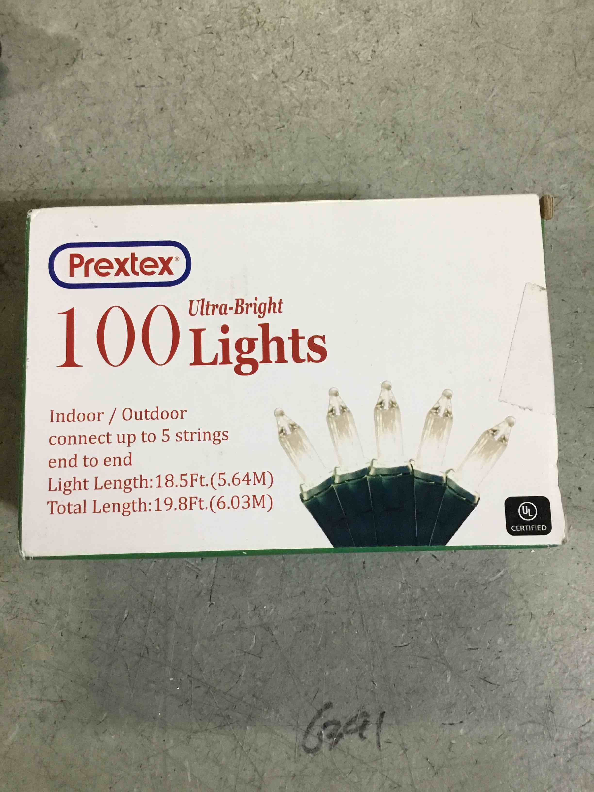 Condition photo showing Good Condition for PACK OF 2 PREXTEX 100 Count Clear Christmas Lights - 20 ft Ultra Bright String Lights with Green Wire for Indoor and Outdoor Use, Christmas Trees, Holidays, Patios and Garden Clear 100ct