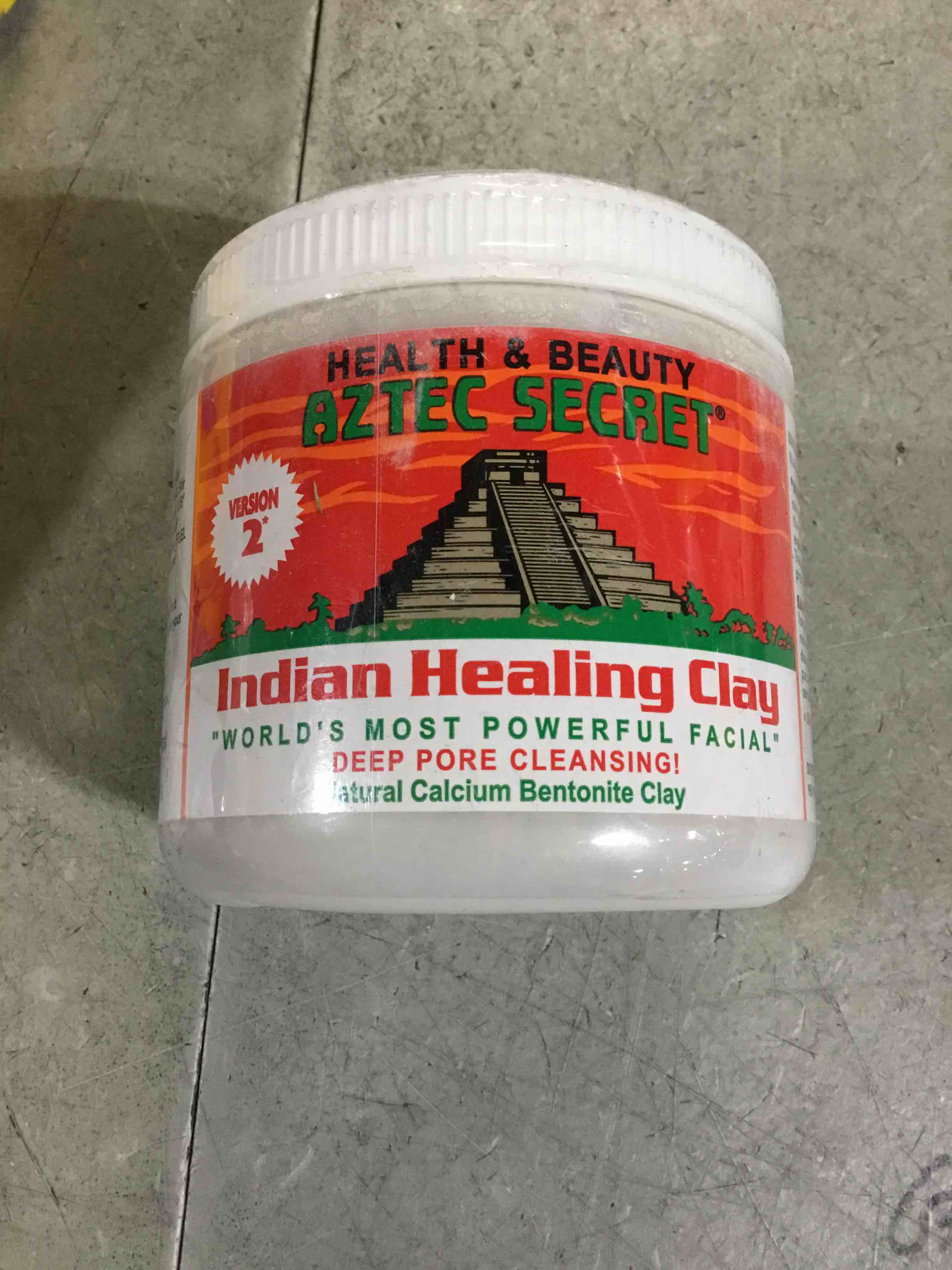Condition photo showing New/Like New for EXP 07/01/2029 Aztec Secret– Indian Healing Clay 1 lb – Deep Pore Cleansing Facial & Body Mask – The Original 100% Natural Calcium Bentonite Clay – New Version 2 16 Ounce (Pack of 1)