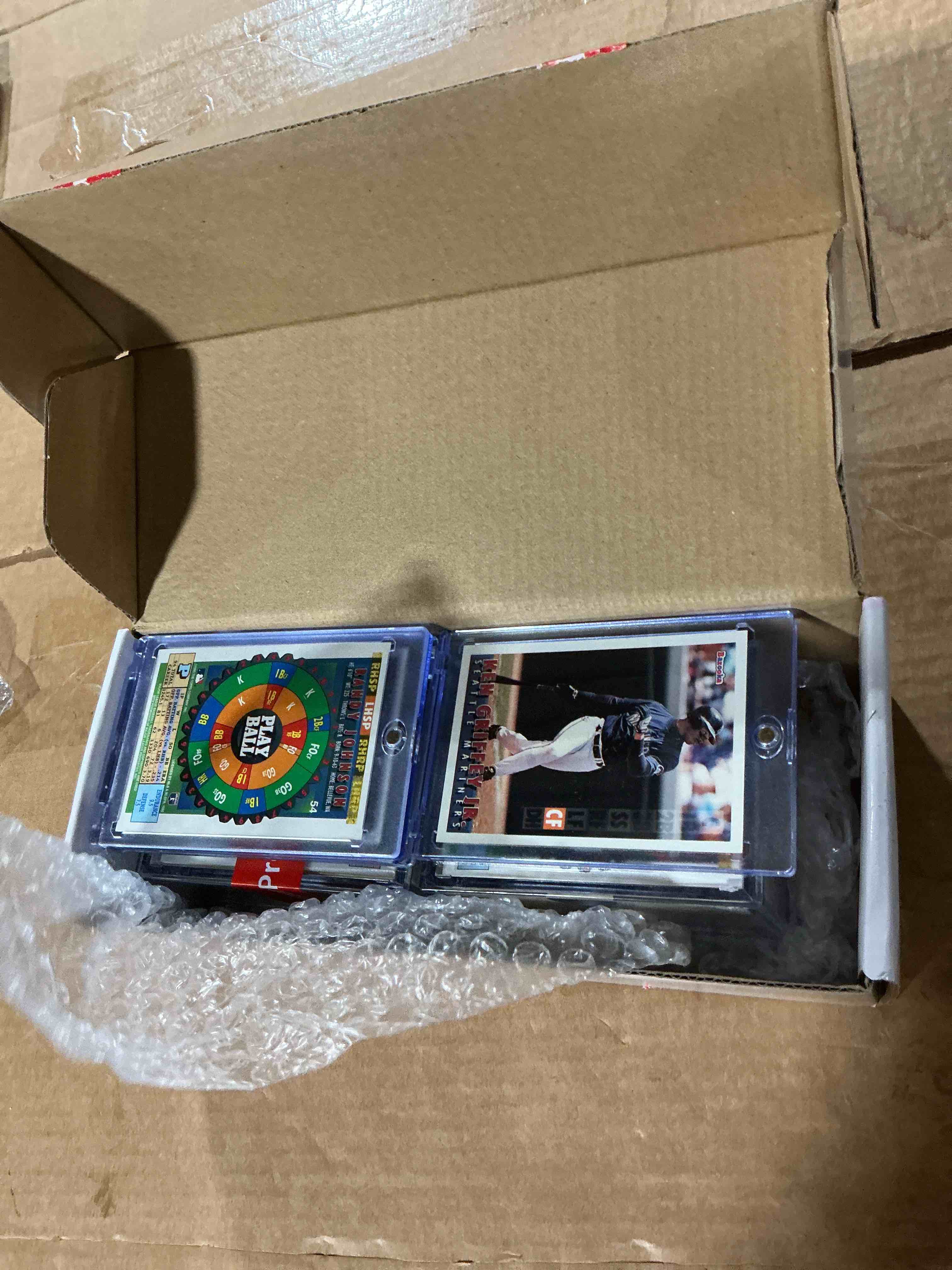 Condition photo showing Good Condition for bazooka baseball! frank thomas, ken griffey jr, derek jeter & more! 1995 bazooka baseball cards, complete collection of 132 cards! wow! all kinds of superstars, legends, heroes & more included! insane! bazooka!