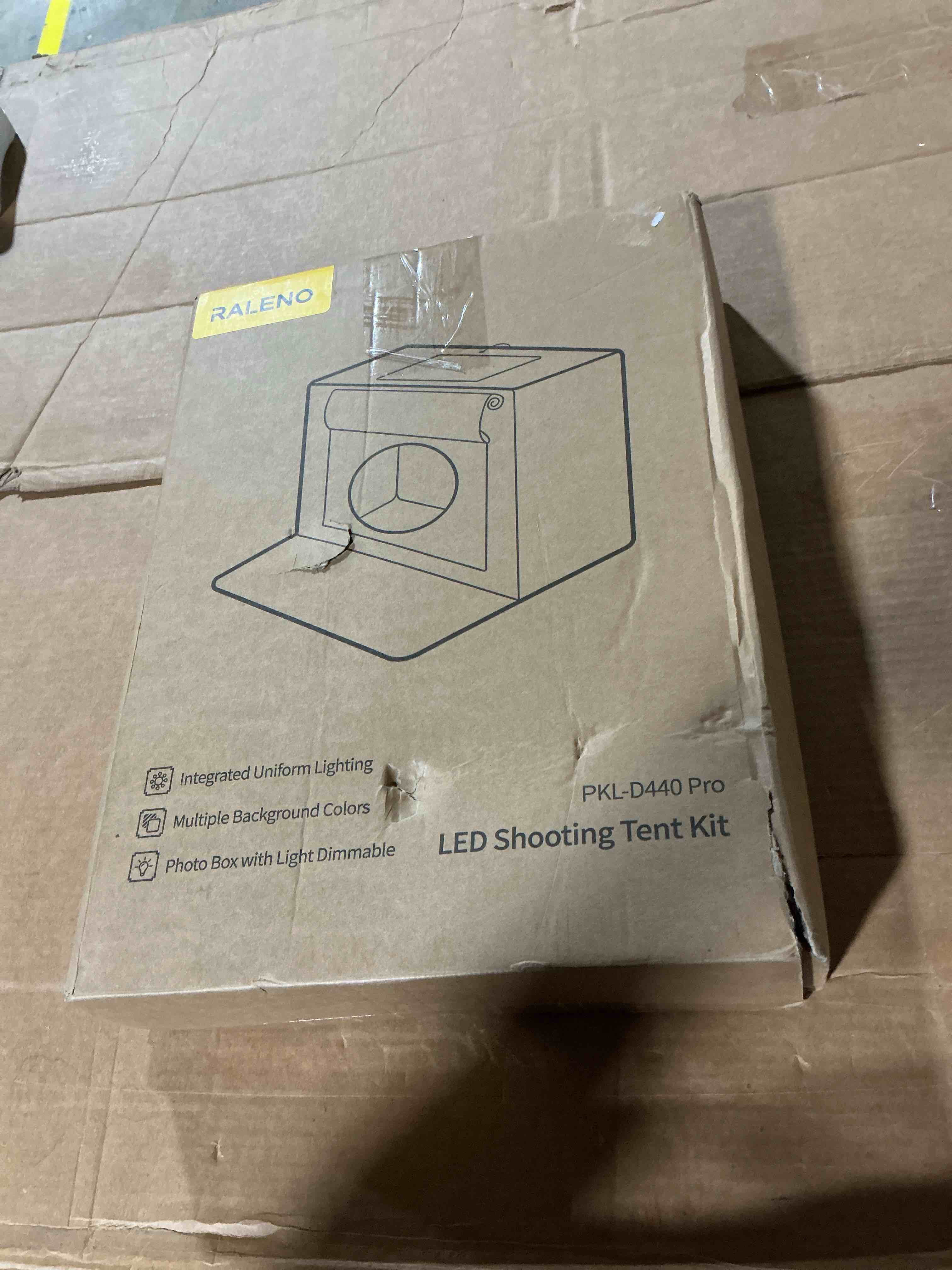 Condition photo showing New/Like New for raleno 16"x12"x12"photo light box photography, 24w foldable photo studio light box, dimmable shooting tent kit with cri>95 & 6 backdrops for toys jewelry watches cosmetics 16*12 inch