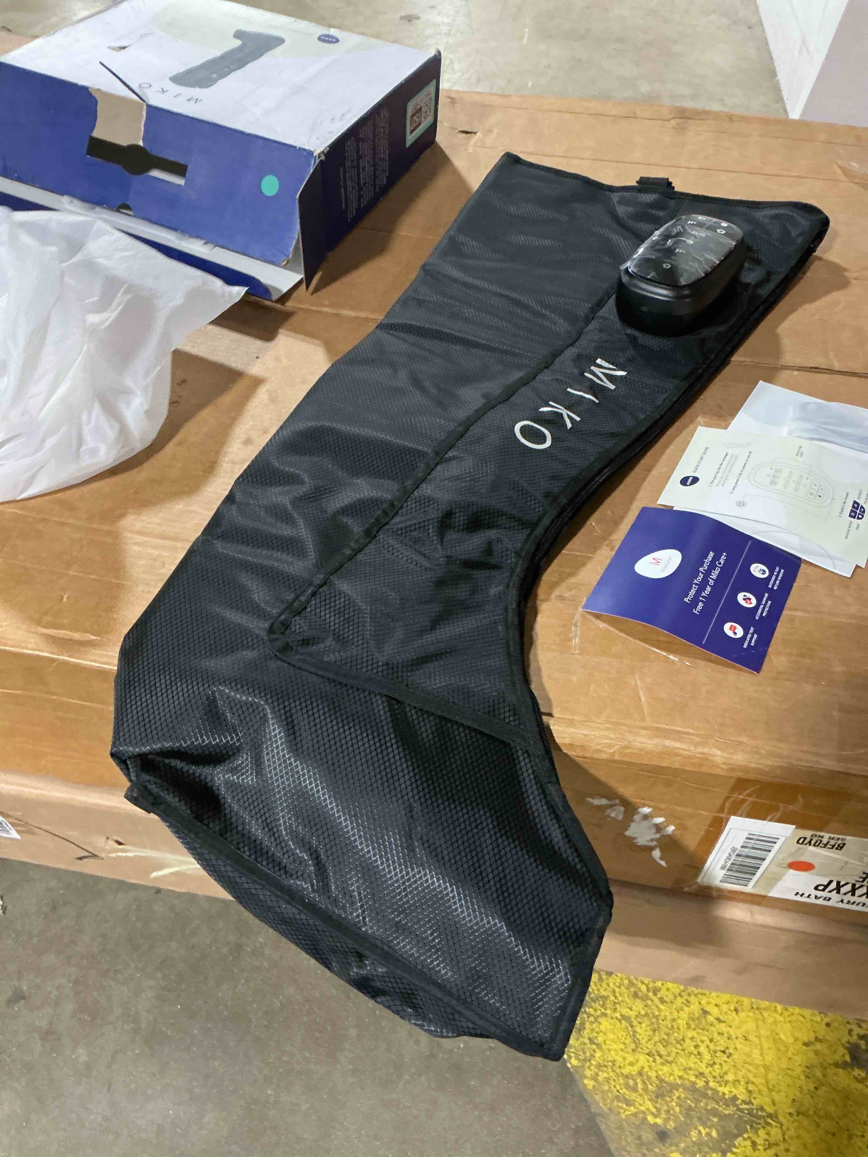 Condition photo showing Good Condition for miko compression massager with advanced airbag technology – adjustable intensity  soothing heat  and targeted relief for feet and legs – perfect for home and travel relaxation