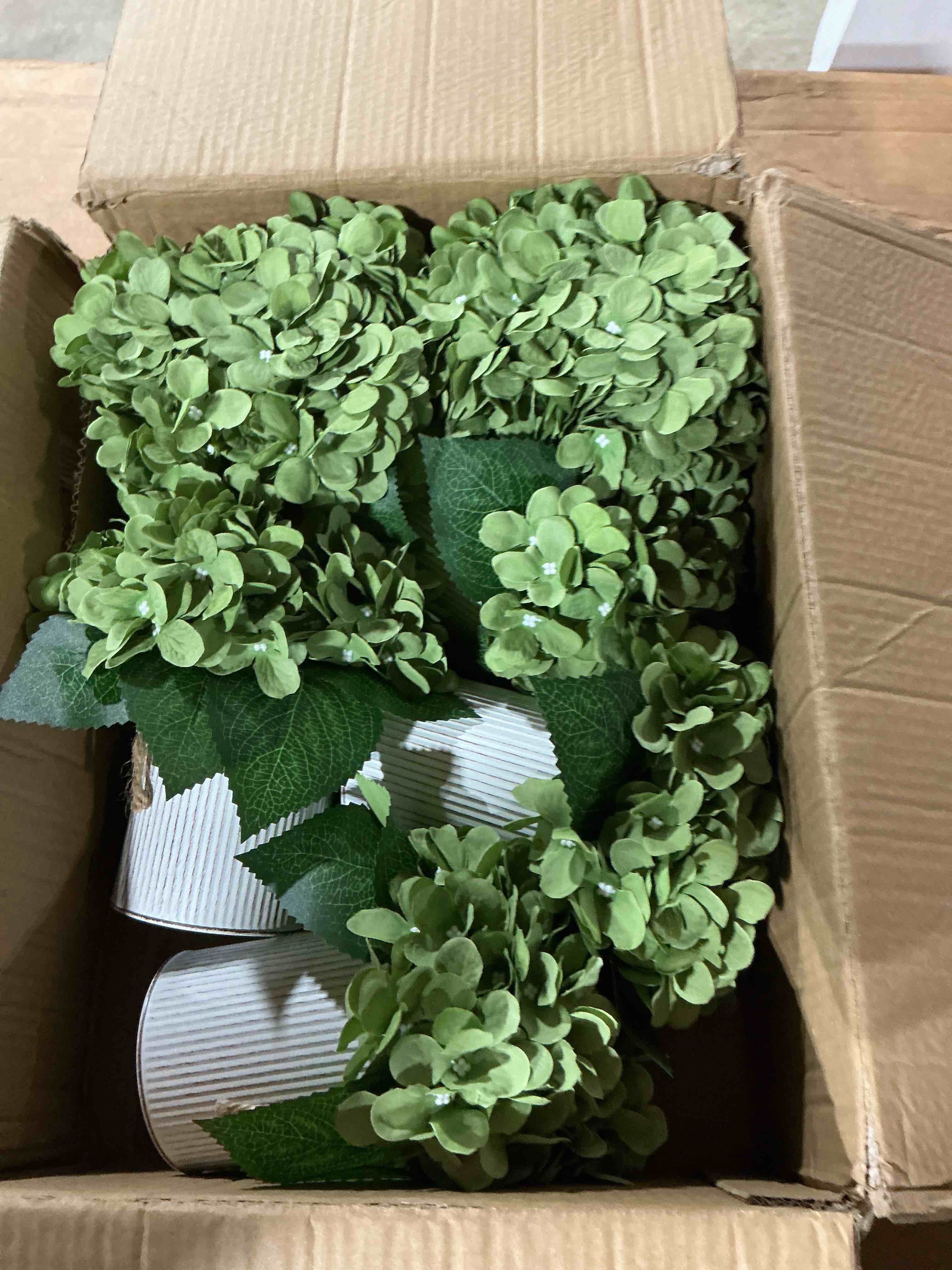 Condition photo showing Good Condition for sage green artificial flowers vase filler flower centerpieces. 6-pack 