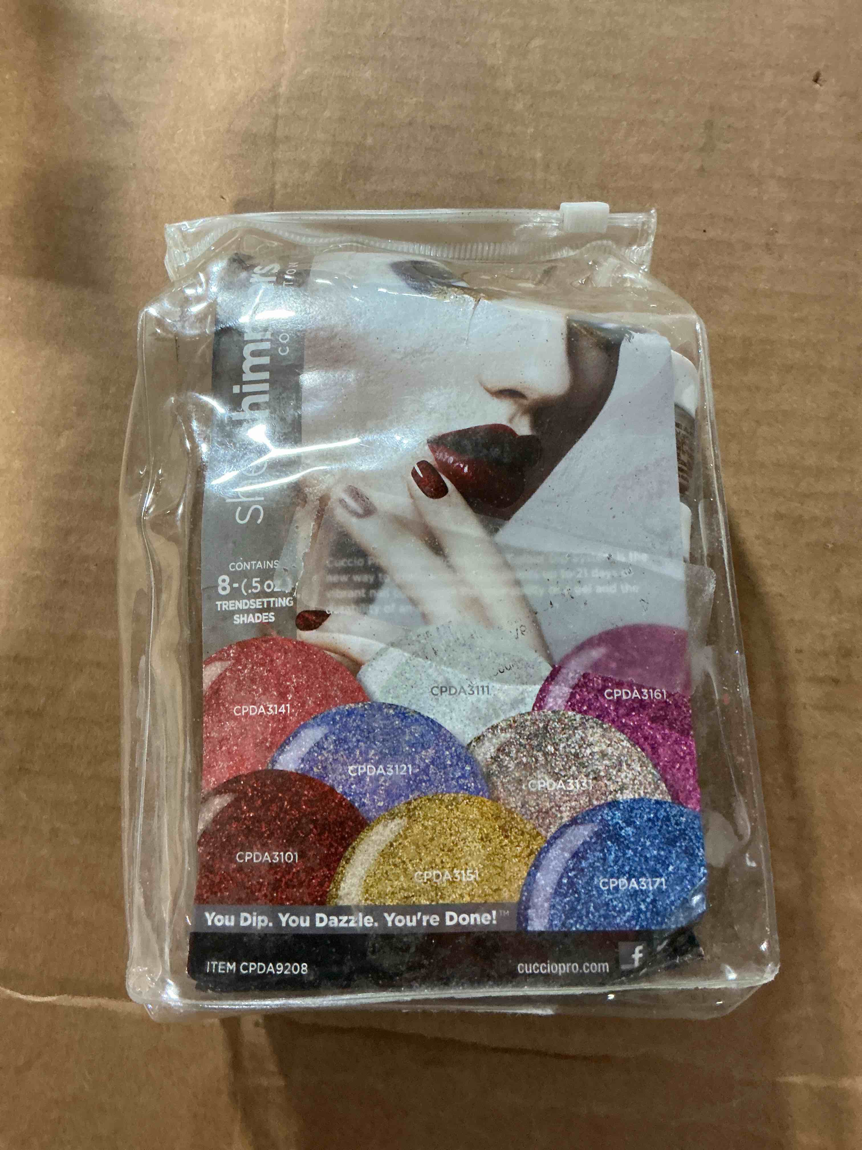 Condition photo showing Good Condition for cuccio pro powder polish nail colour dip system - she shimmer 8 x 0.5 oz, 8count