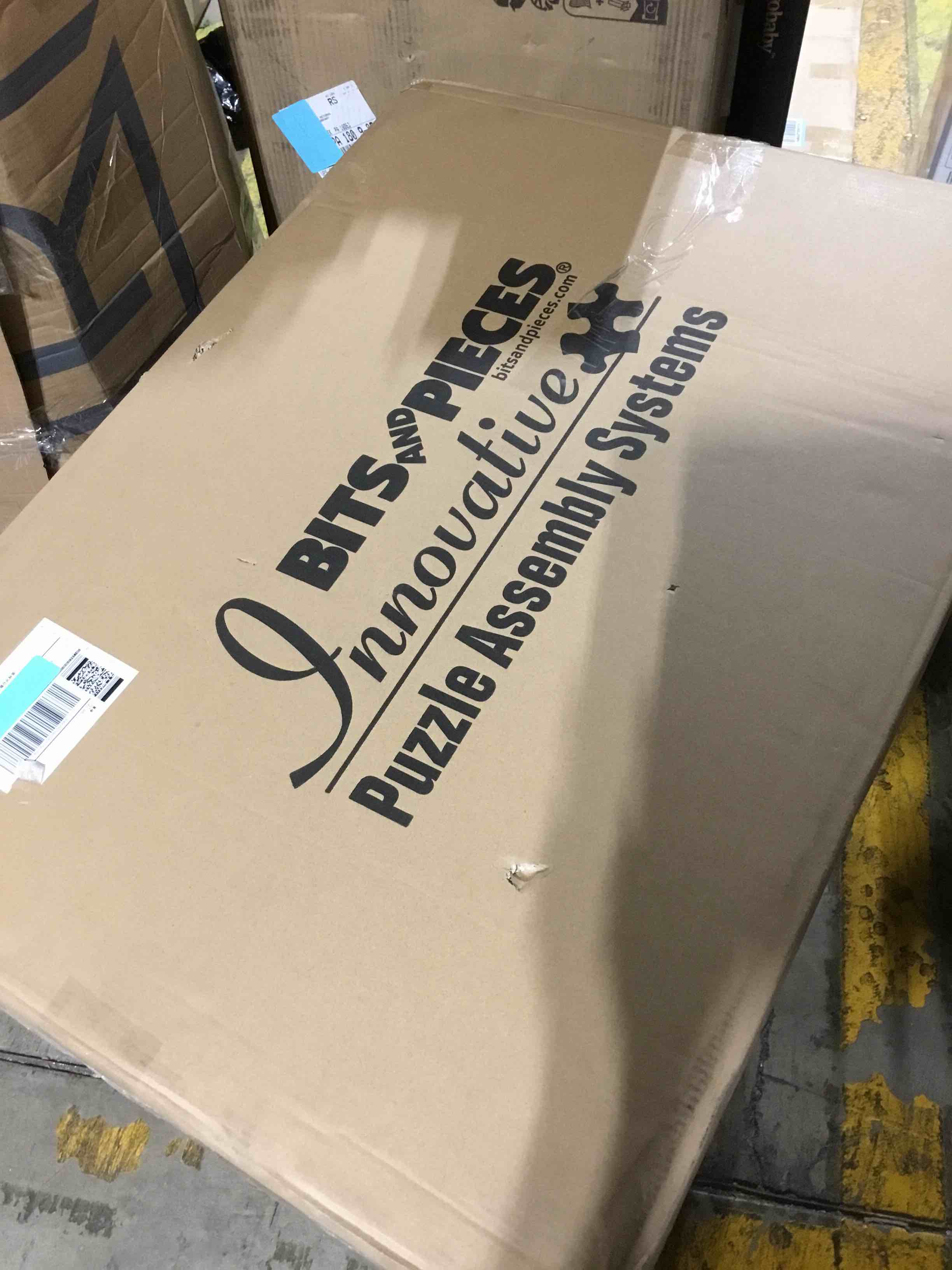 Condition photo showing Good Condition for Bits and Pieces Jigsaw Puzzle Board with Drawers Puzzle Board 1000 Pieces, 22 Inch x 30 Inch Wooden Tray Table with 4 Organizing Piece Sorting Trays, Portable, Easy Storage for Puzzles 1000 pc Plateau