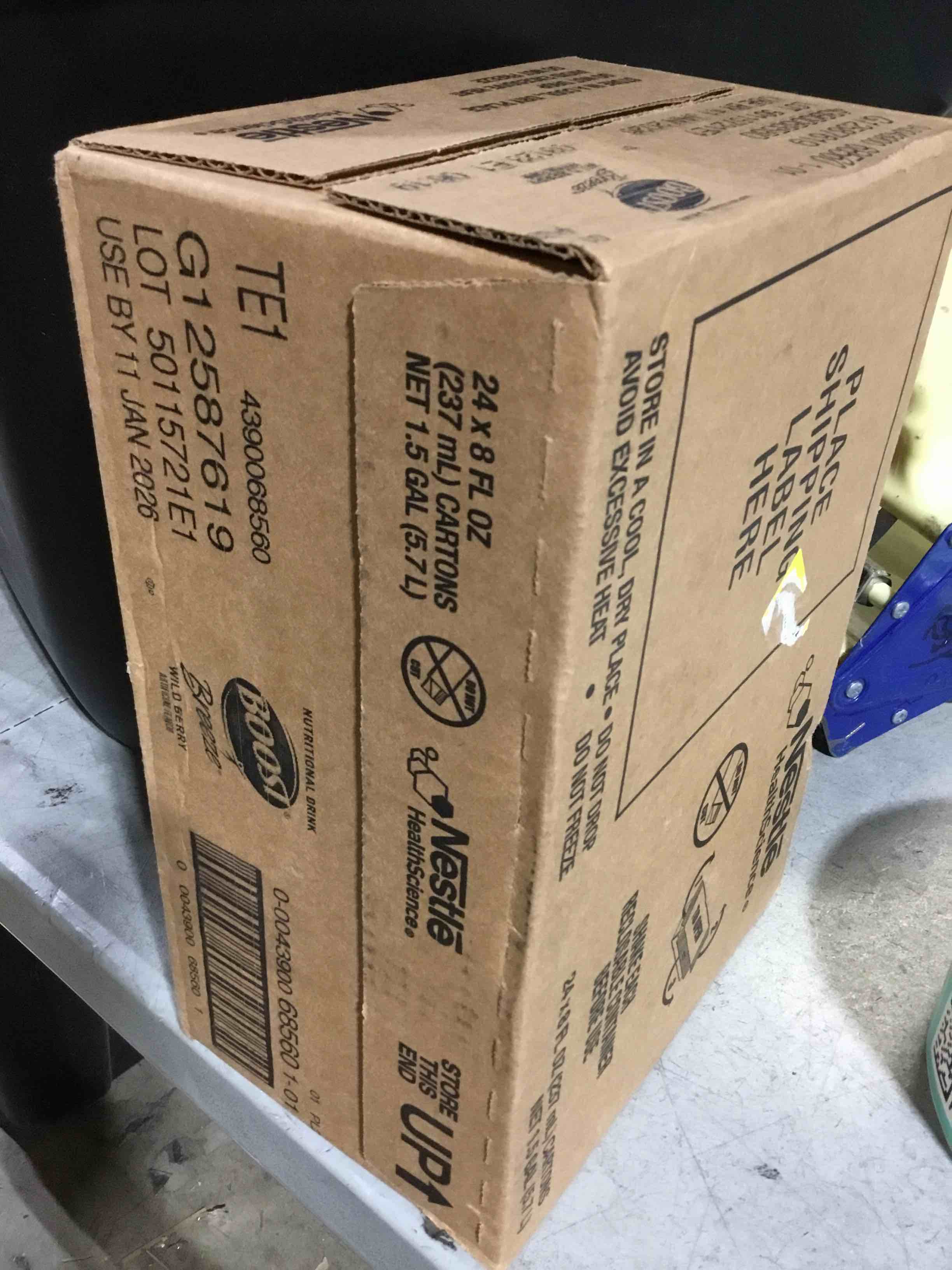 Condition photo showing New/Like New for (USE BY 11/JAN/2026)BOOST Breeze Clear Nutritional Drink - 250 Calories - 19 Vitamins & Minerals - 9 g Protein – Fortified Clear Nutritional Drink with Vitamin A & Zinc - Wild Berry Flavor - 8 fl oz (Pack of 24)